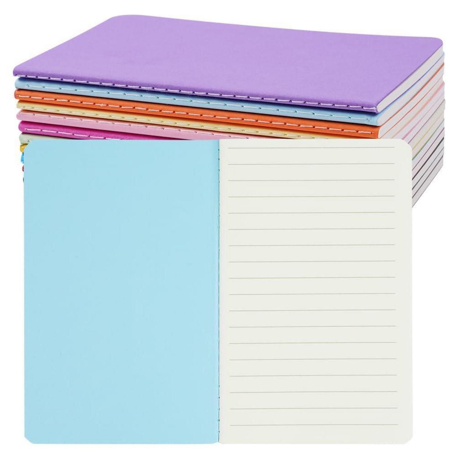 LuxusKollektion Notizheft Notizbuch A6 Liniert Klein 13 Stk Farben