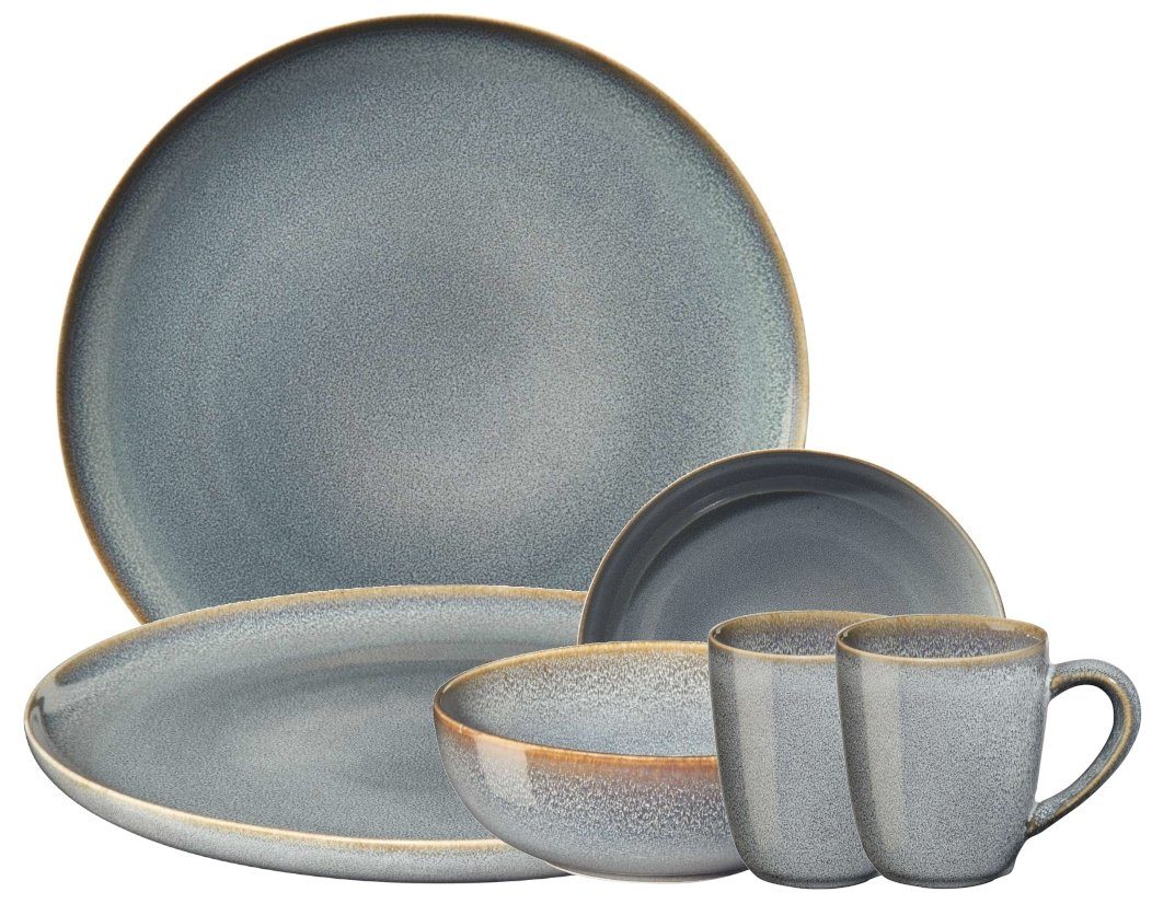 ASA SELECTION Frühstücks-Set Selection SAISONS Frühstücksset denim 6tlg