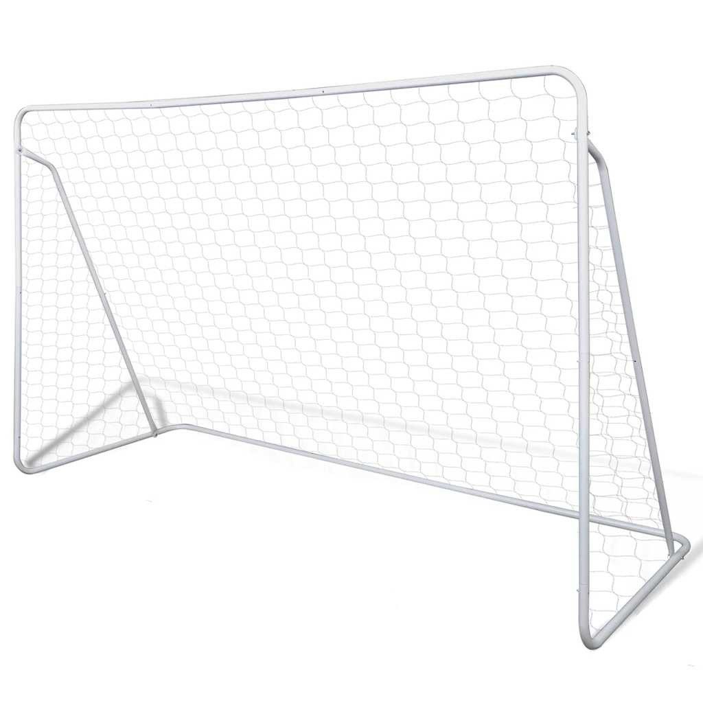 Fußballtor Fußballtor 240x90x150 cm Stahl Hochwertig