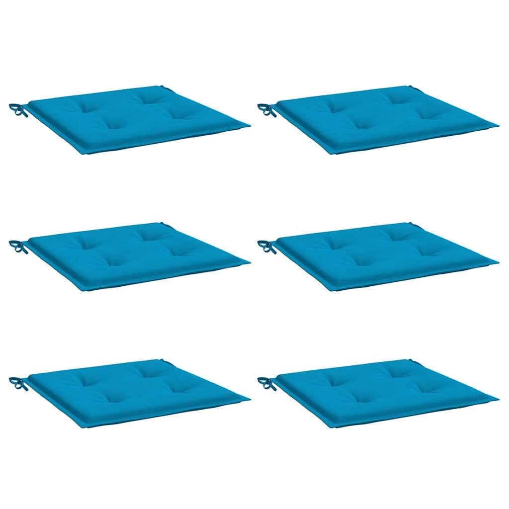 vidaXL Sitzauflage Gartenstuhl-Kissen 6 Stk. Blau günstig online kaufen