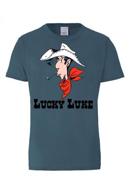 LOGOSHIRT T-Shirt Lucky Luke - Portrait mit lizenziertem Print