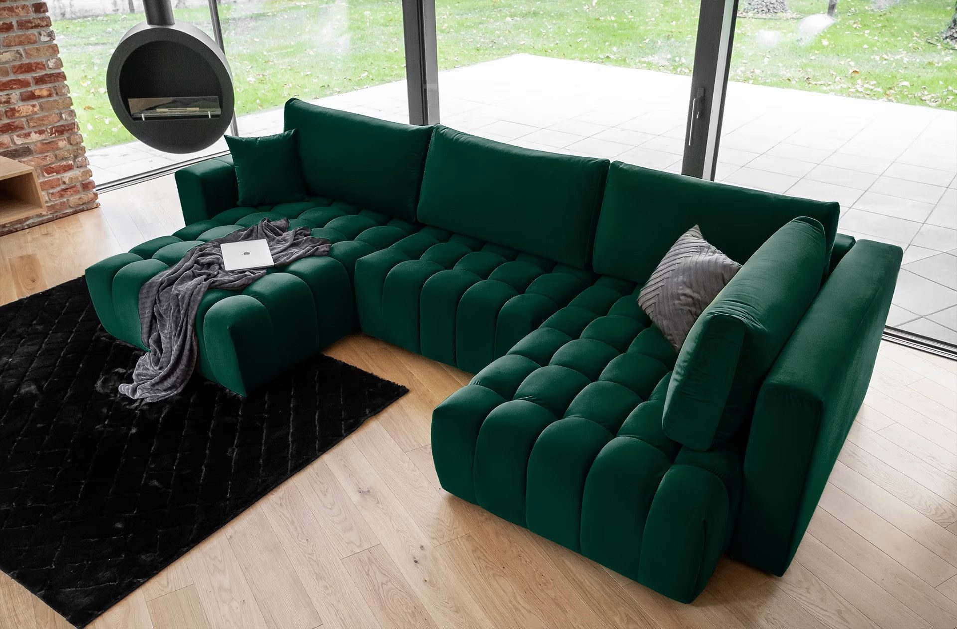 Myhomelando Wohnlandschaft Vico, mit Schlaffunktion und Bettkasten