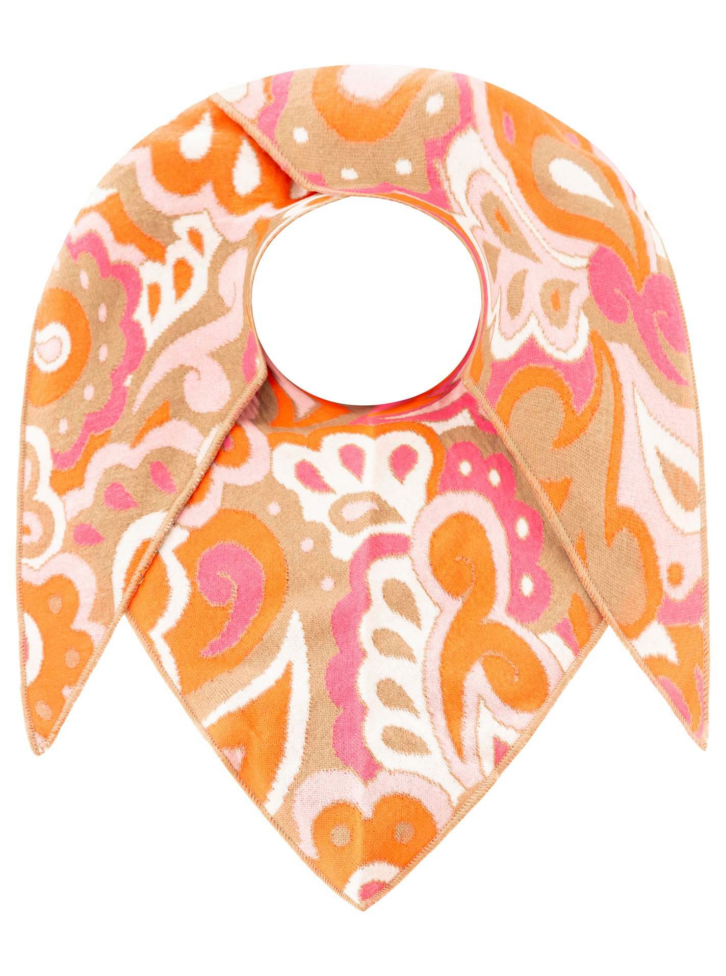 Zwillingsherz Dreieckstuch "Paisley all over", modisches Muster, Strick, wärmend