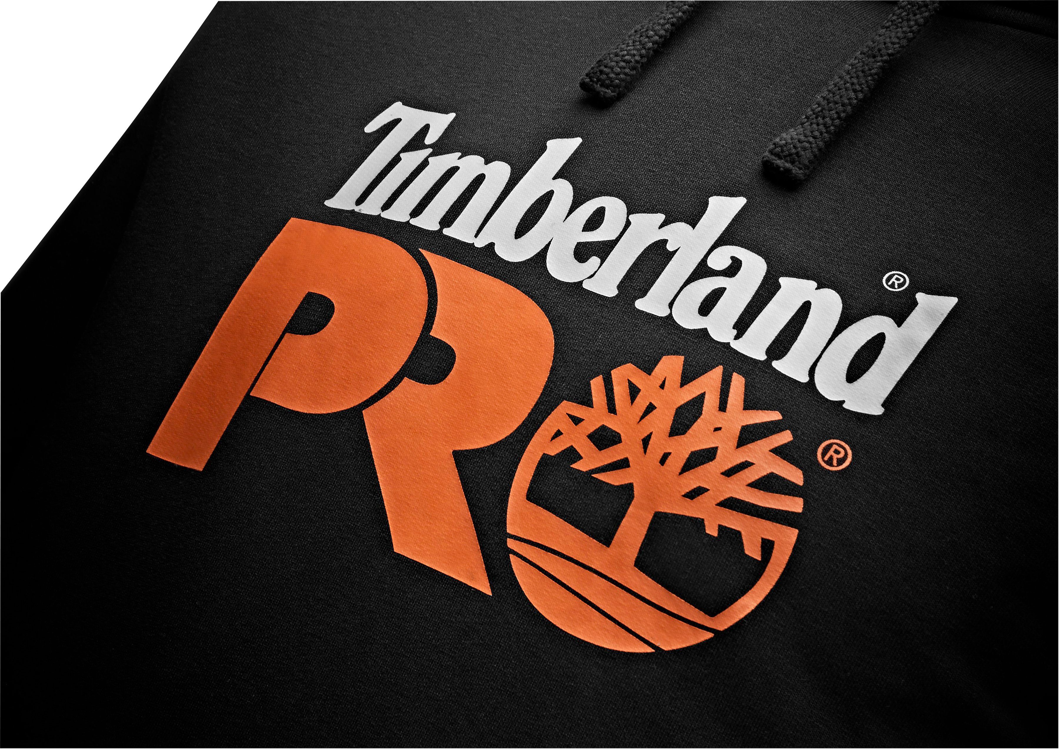 Timberland Pro Kapuzensweatshirt aus Bio-Baumwolle Polyester schwarz Honcho Sport recyceltem und