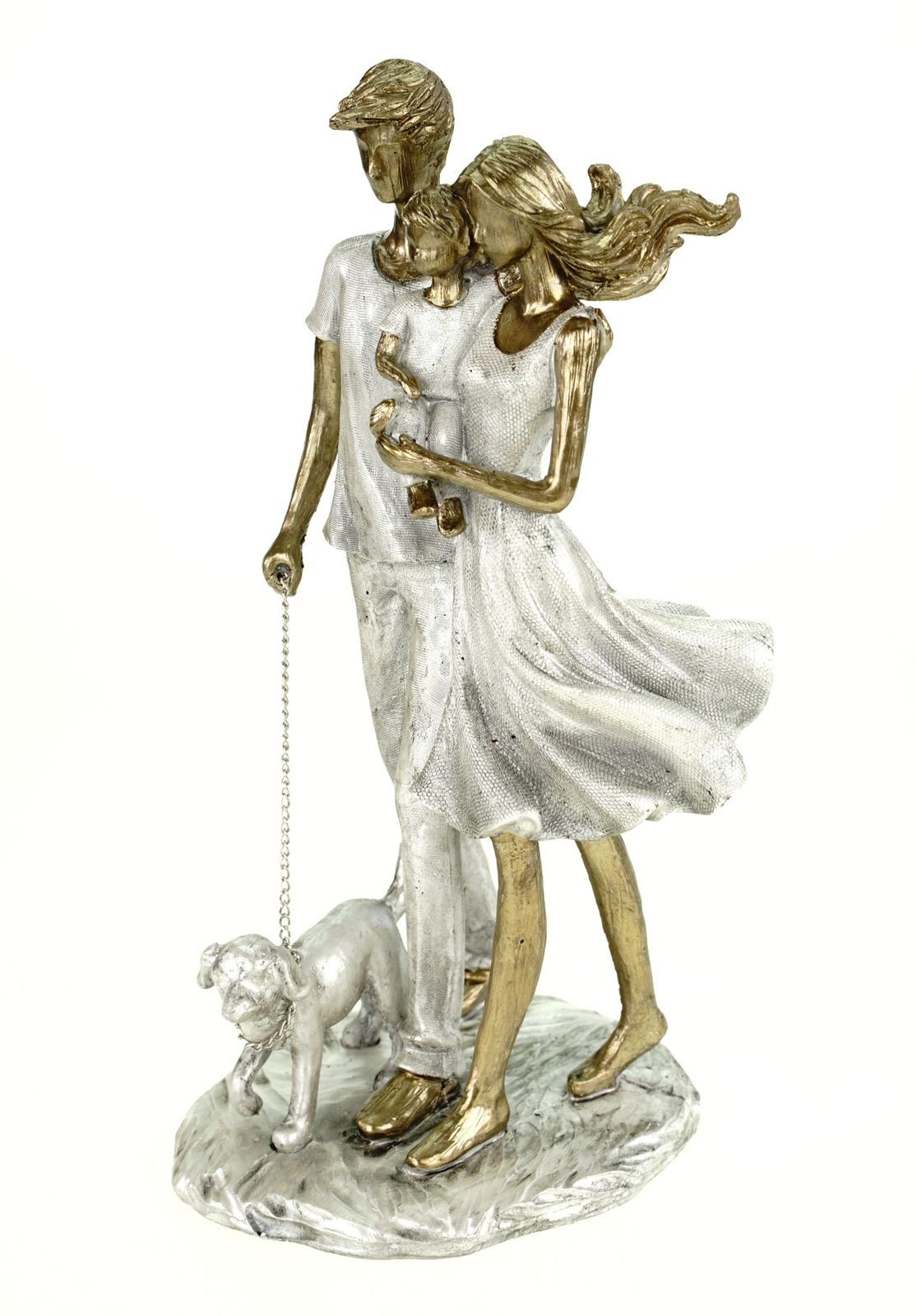 formano Sammelfigur Dekofigur Familie mit Hund Modern Couple Skulptur 26 cm günstig online kaufen