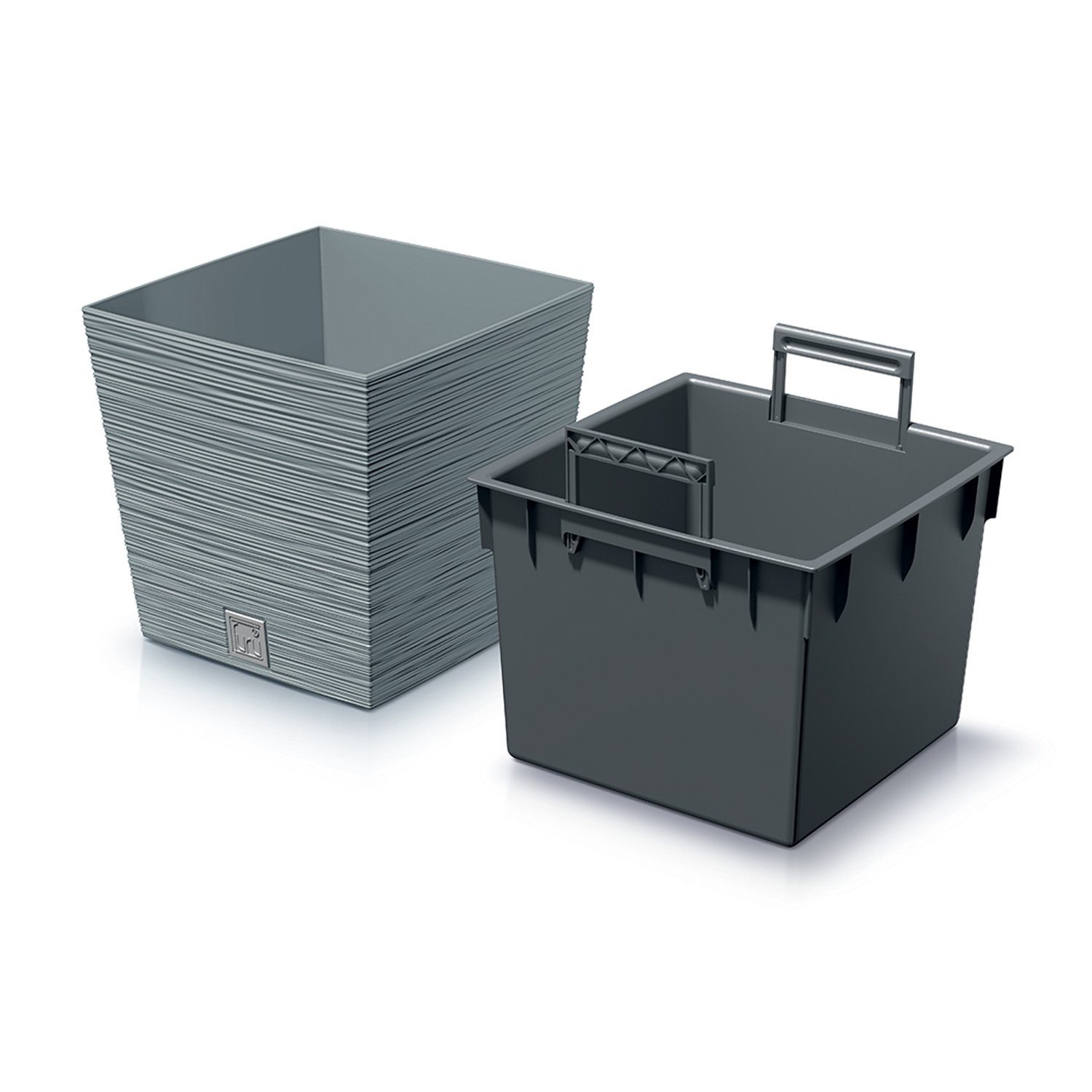 Prosperplast Blumentopf, Furu Square Low Einsatztopf günstig online kaufen