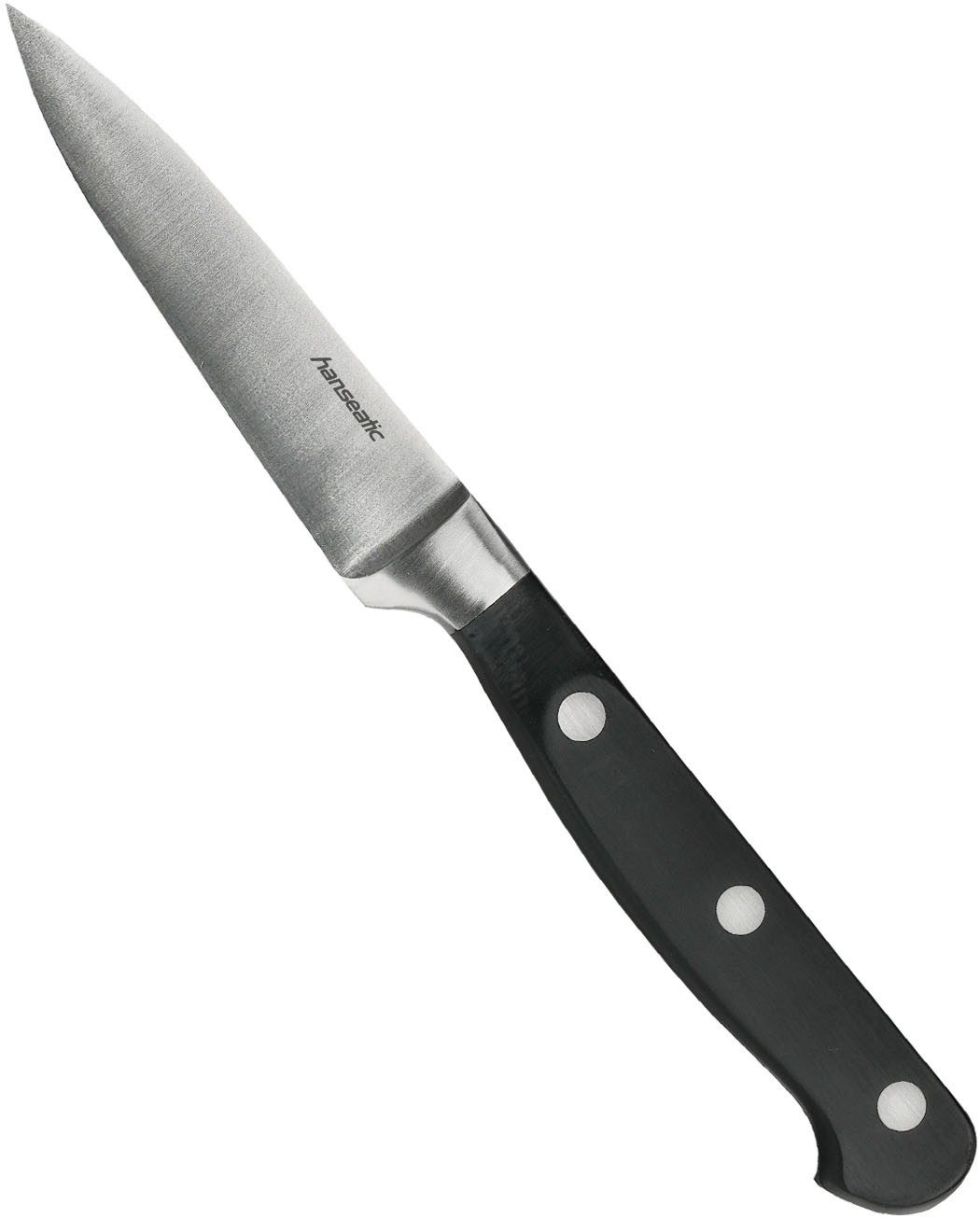 Hanseatic Messer-Set hanseatic PREMIUM, 5-teilig (Set, 5-tlg), mit schwarzen Griffen, mit Nieten
