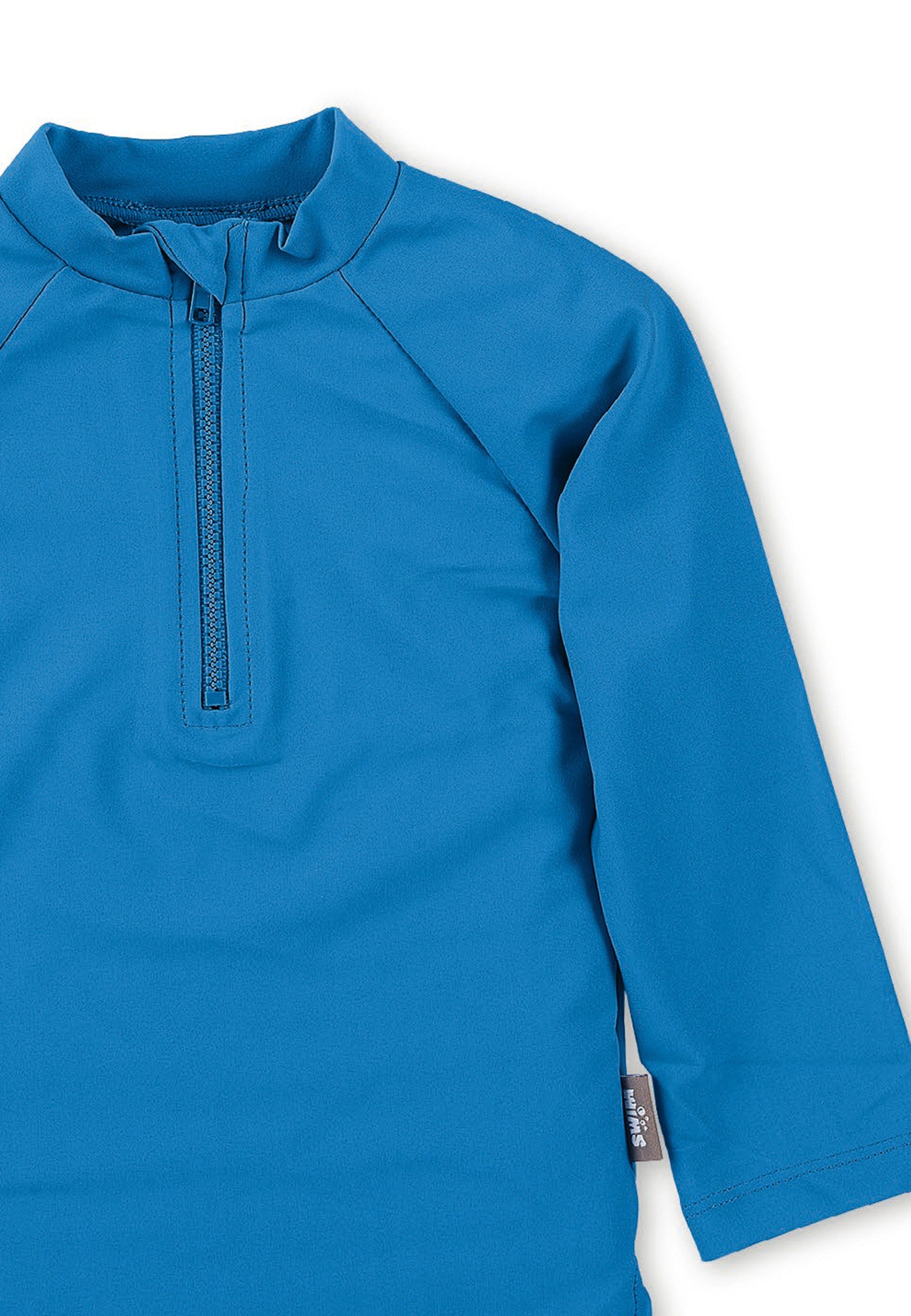 Sterntaler® Schwimmanzug Sterntaler® Badeshirt langarm uni 50+ (1-St) Badeshirt aus Bademodenstoff, langarm, Reißverschluss mit Kinnschutz