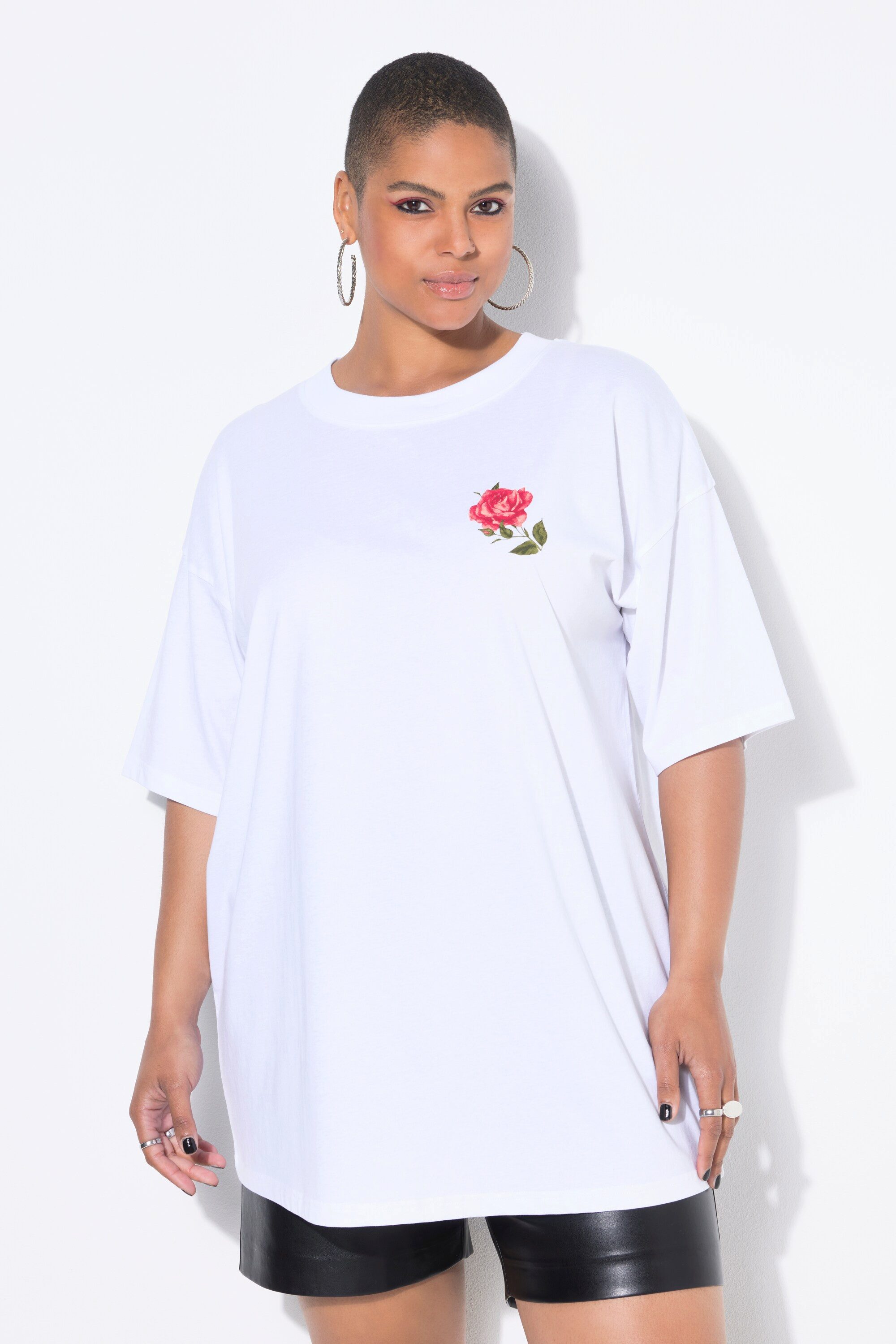 Studio Untold T-Shirt T-Shirt oversized Rosen Halbarm günstig online kaufen