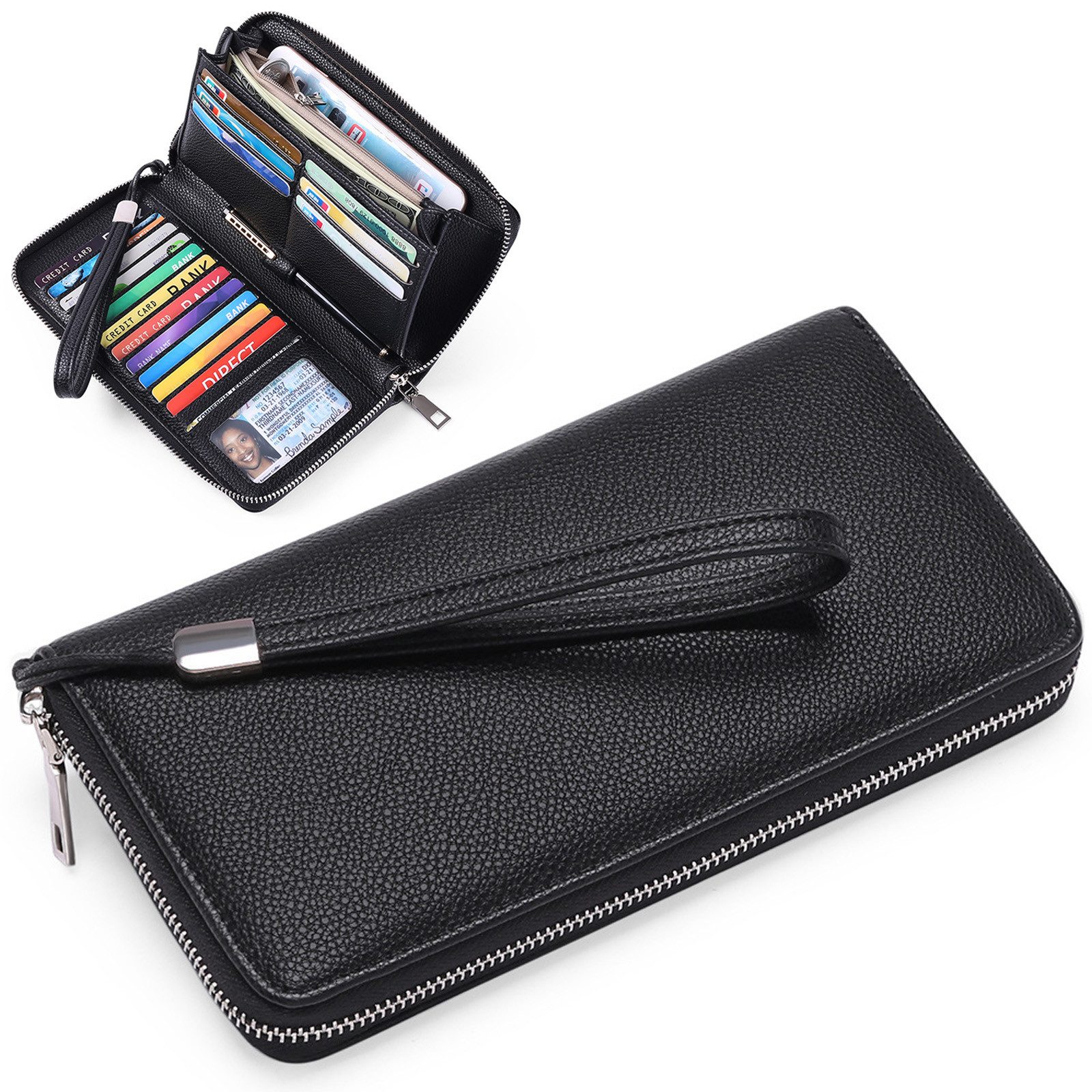 MODFU Geldbörse Handytasche Münzfach Geldbeutel Kurz günstig online kaufen