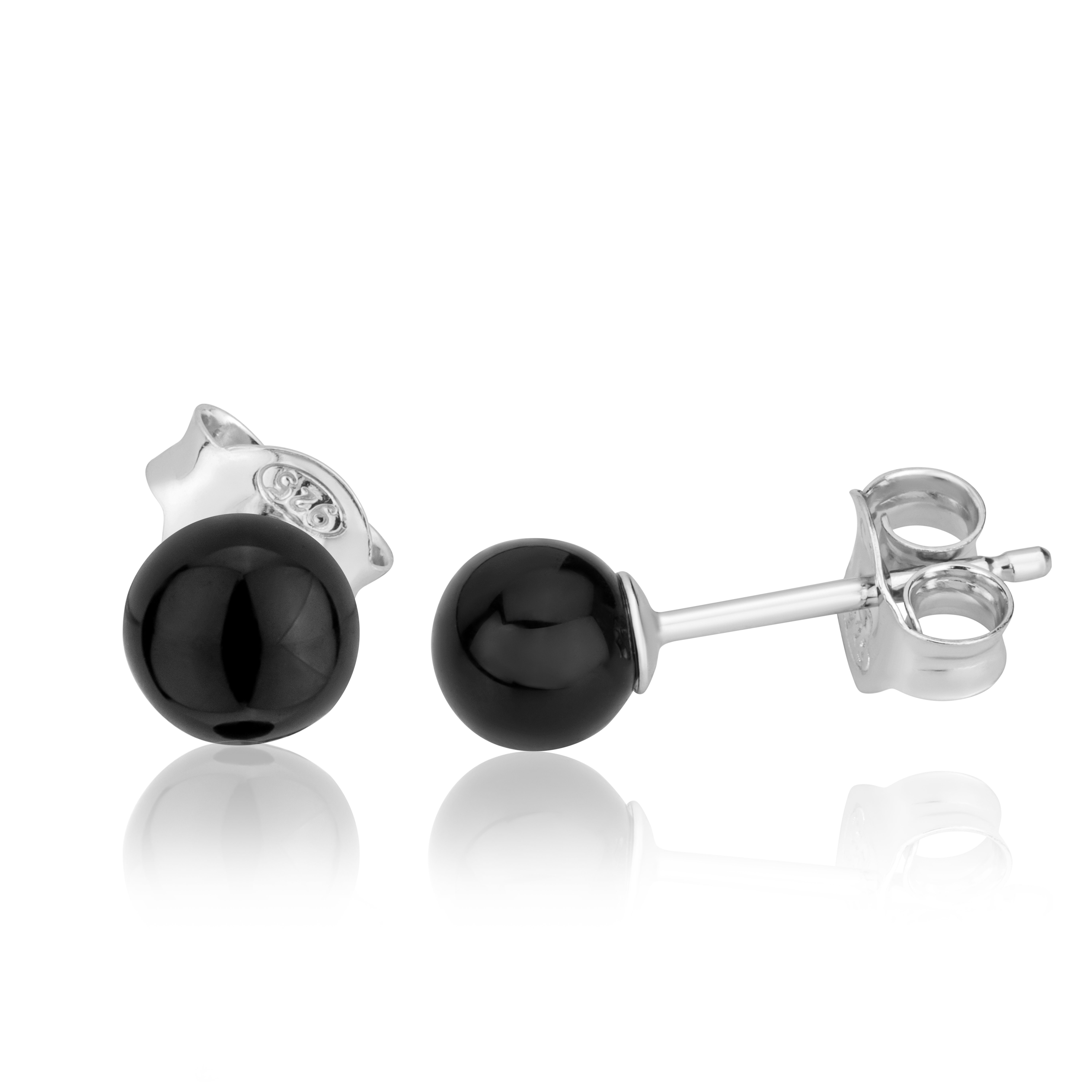 NKlaus Paar Ohrstecker Paar echte Onyx günstig online kaufen
