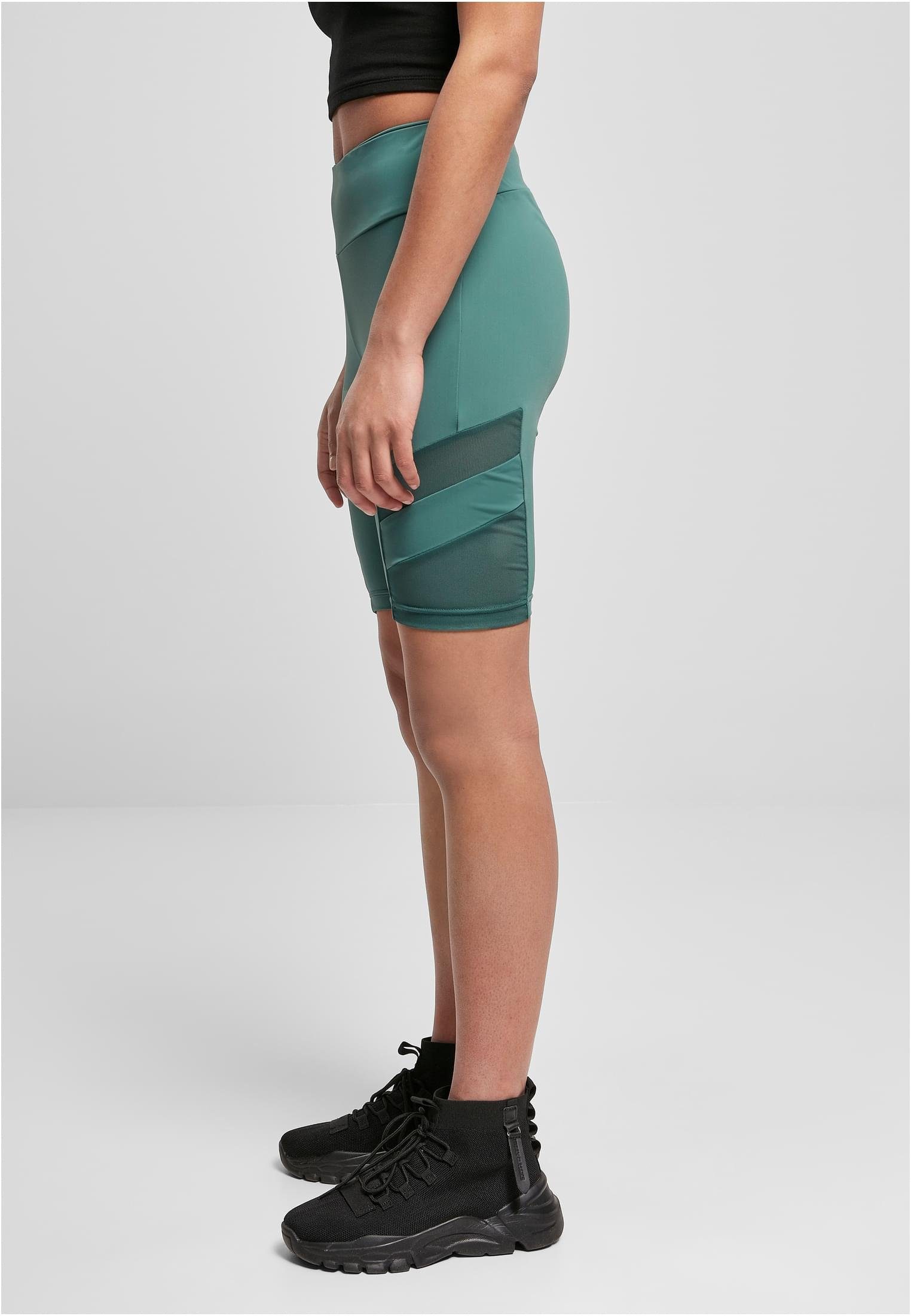 URBAN Waist (1-tlg) Shorts High Stoffhose paleleaf Mesh Cycle Tech CLASSICS Ladies Damen