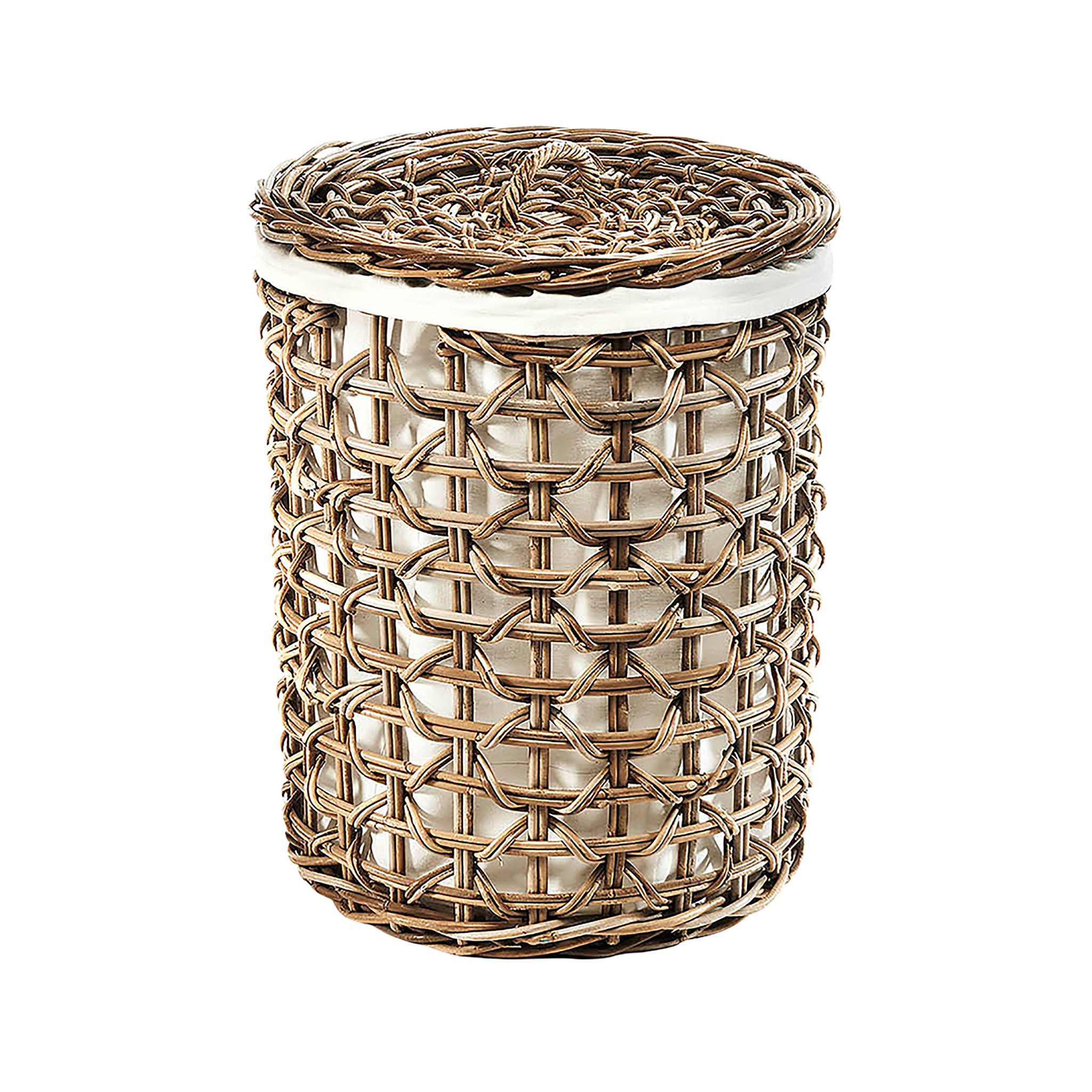 Kobolo Wäschekorb Wäschebehälter Wäschekorb PLAIT mit Deckel kubu grey Gr2, günstig online kaufen