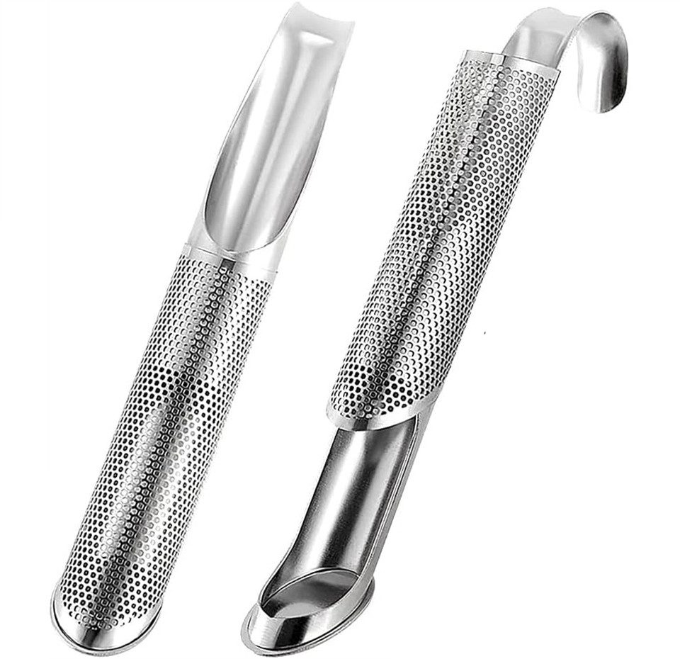 Rhein Beleuchtung Teesieb Teefilter, Tee-Ei aus Edelstahl (2er-Pack), (2-St., Geeignet für Tee, Kaffee, Rose), Feinmaschiger Filter, wiederverwendbar