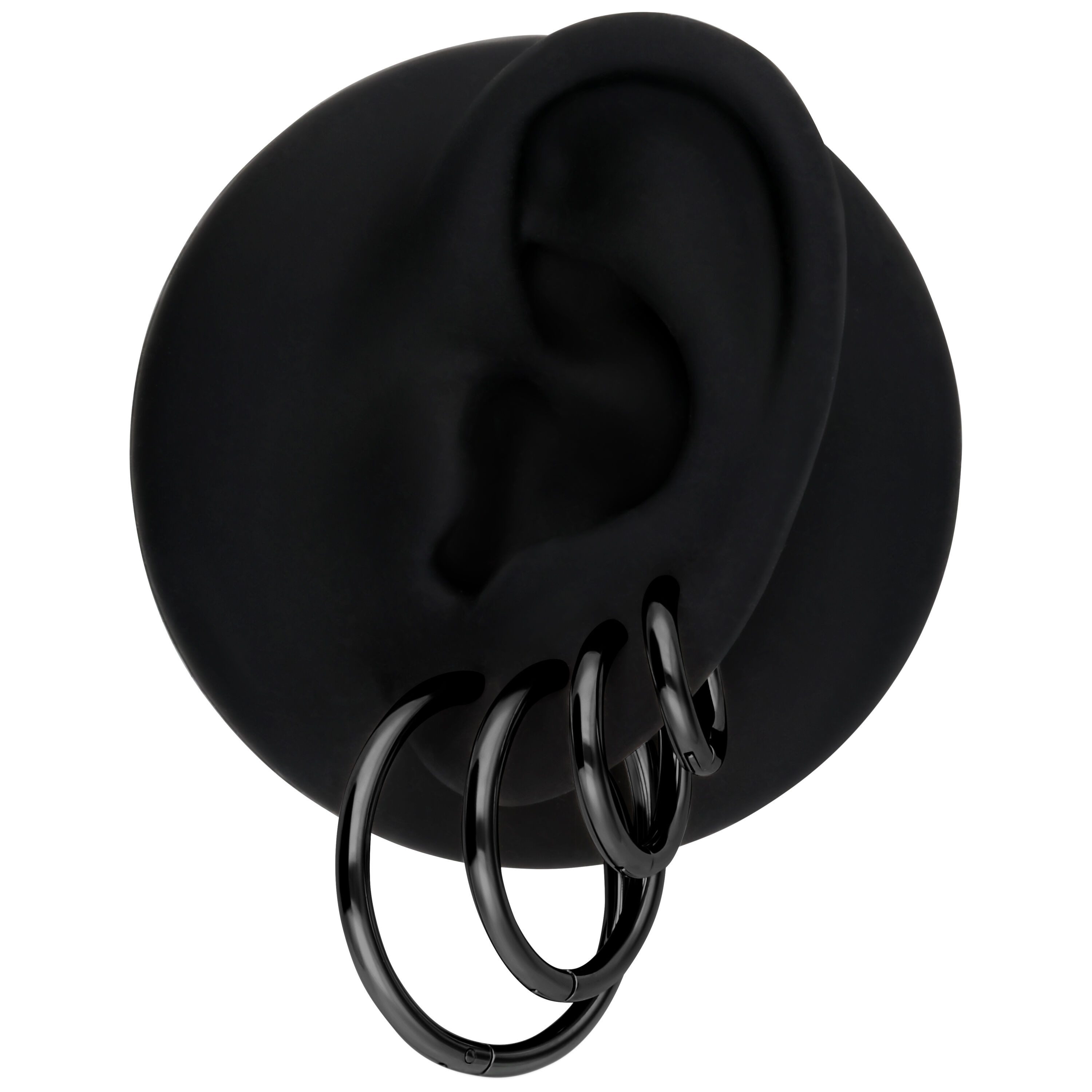 Wildcat Paar Ohrhänger Little Hoops - 10,0 mm, Black Metal, Chirurgenstahl günstig online kaufen