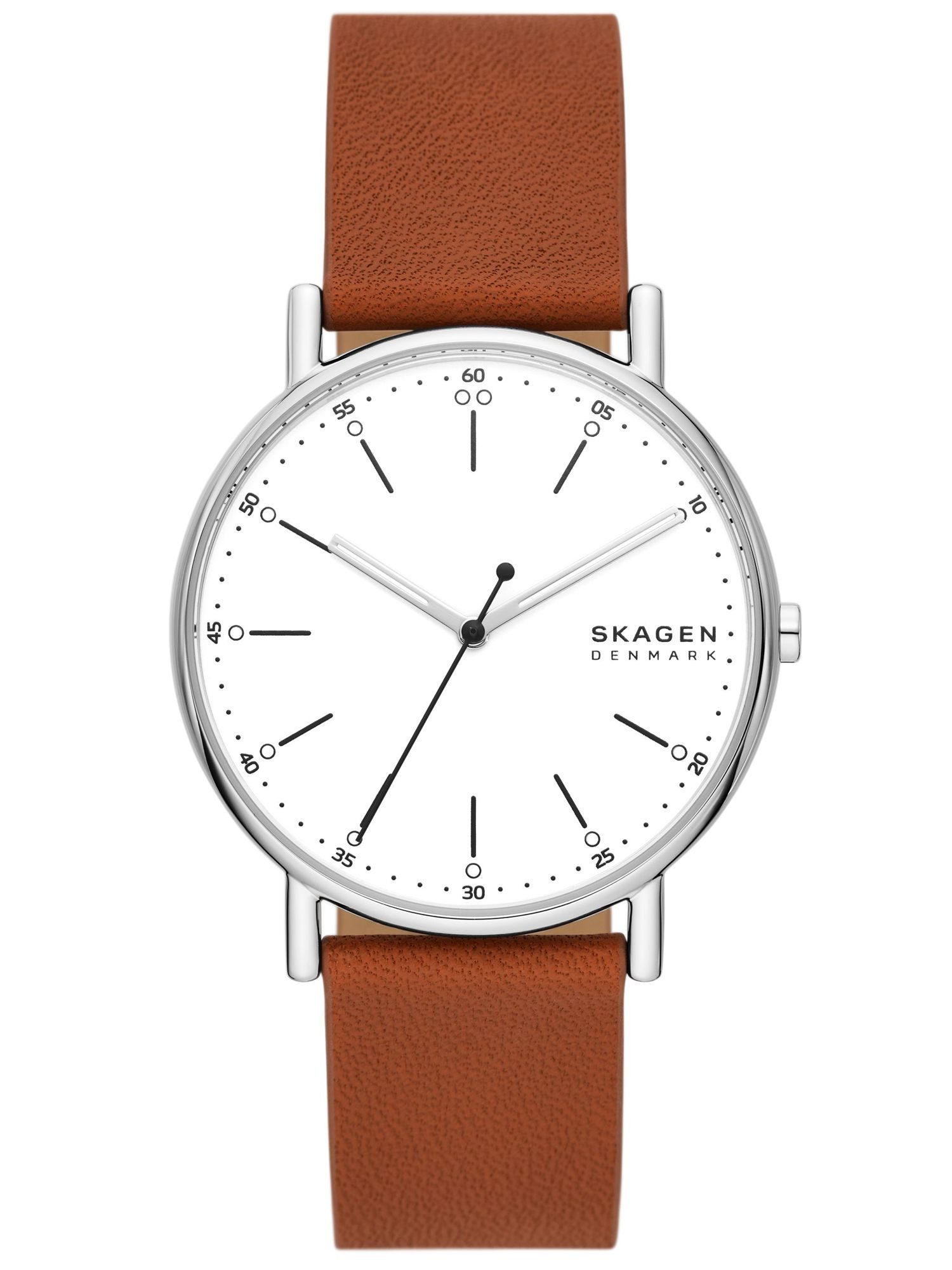 SKAGEN Quarzuhr SKW6903 SKW6903, Skagen SKW6903 Uhr Herrenuhr Lederarmband braun