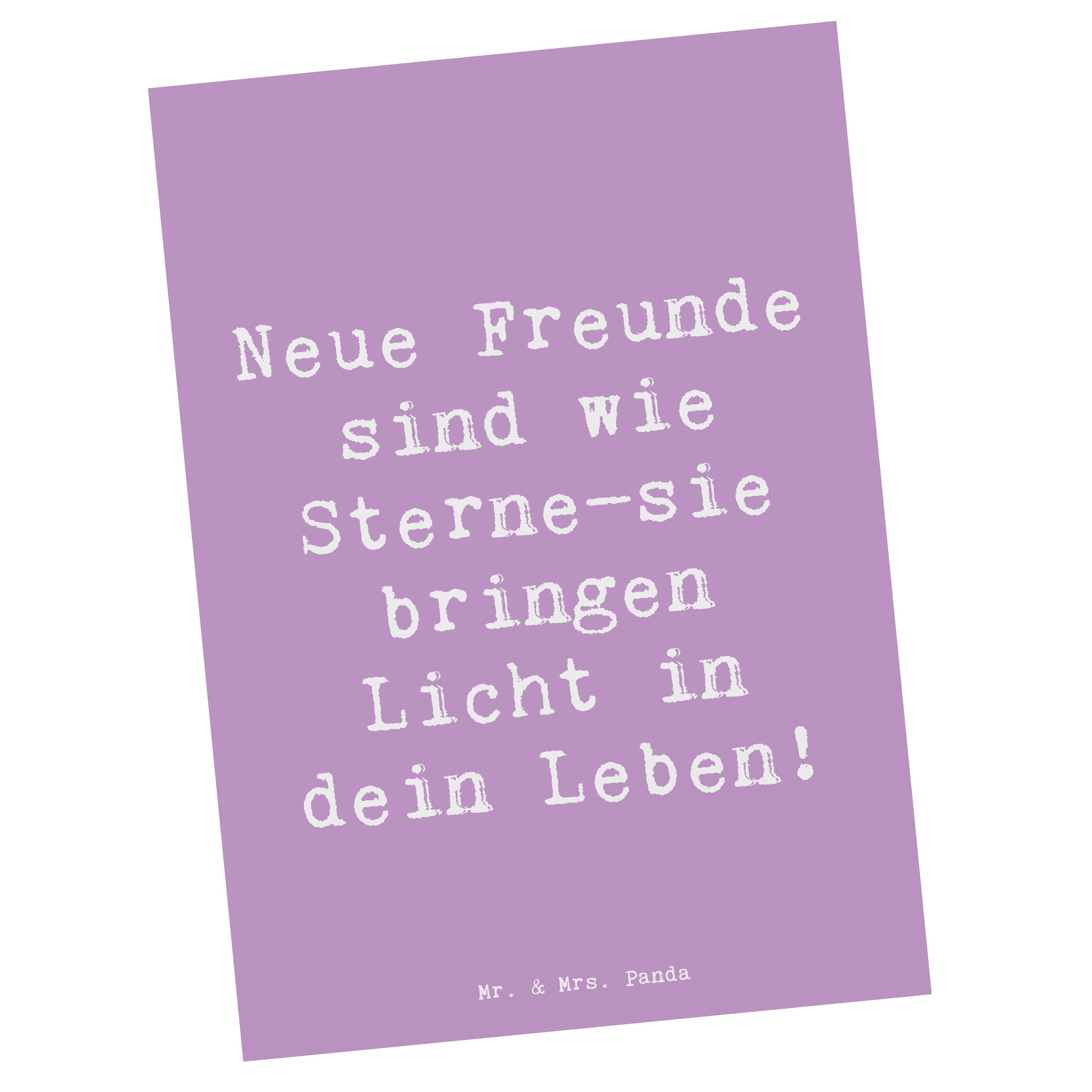 Postkarte Neue Freunde finden - Lavendeltraum - Geschenk, Freundschaften, Ansic