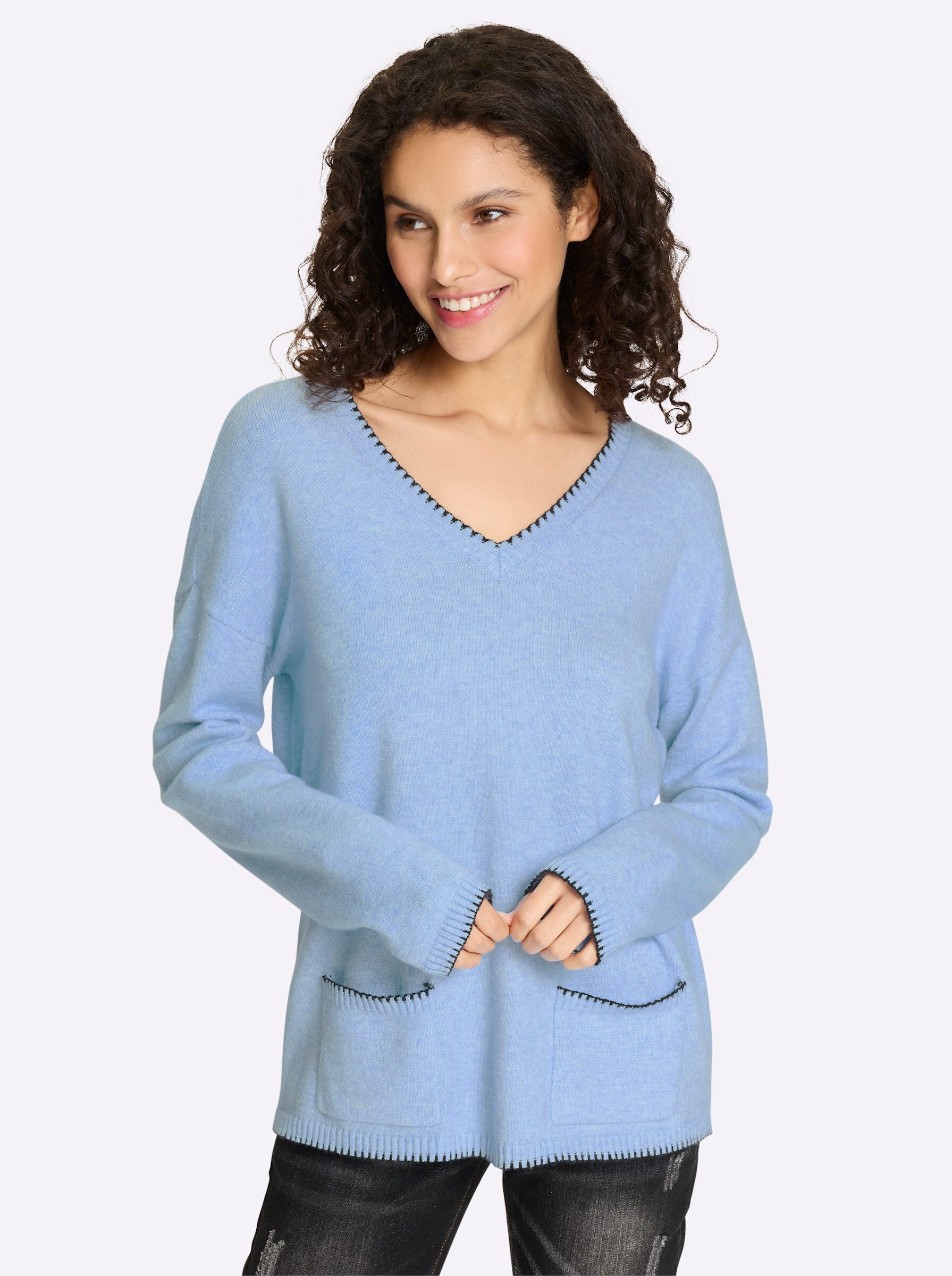heine Strickpullover Pullover Langarm Feinstrick günstig online kaufen