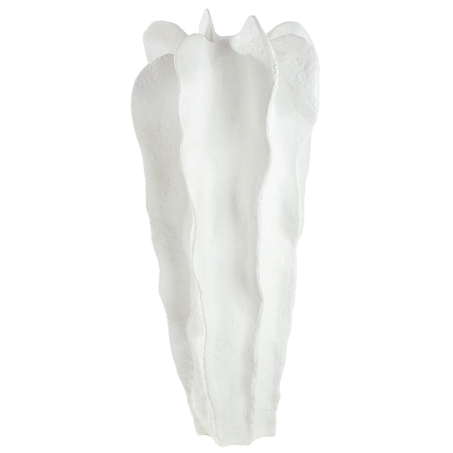 GILDE Bodenvase Wavey (1 St), Bodenvase Wavey weiß Höhe: 92cm
