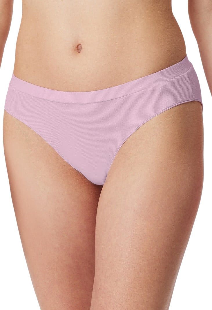 Schiesser Slip Doppelripp Organic Cotton Unterwäsche rosa/sandbraun Damen - 1 Stück