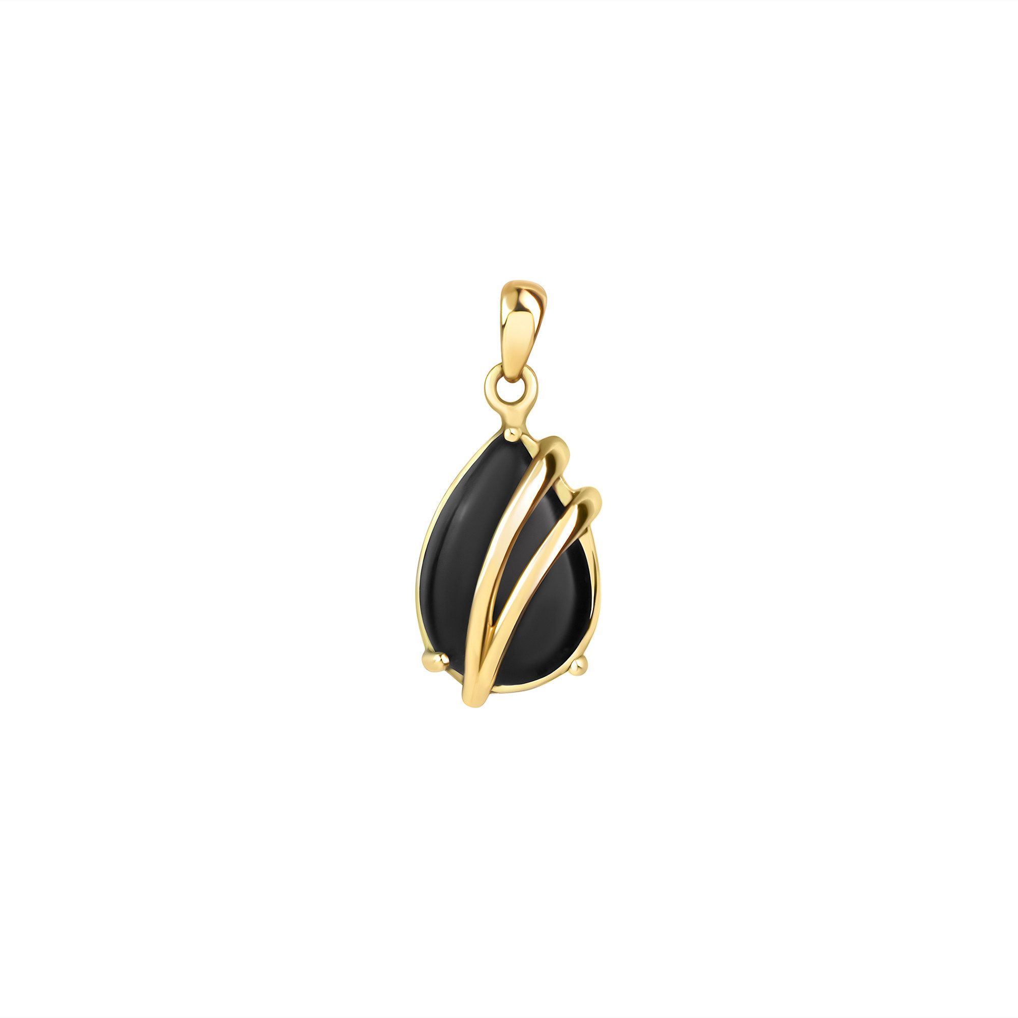 Vivance Kettenanhänger 375/- Gelbgold glanz Onyx