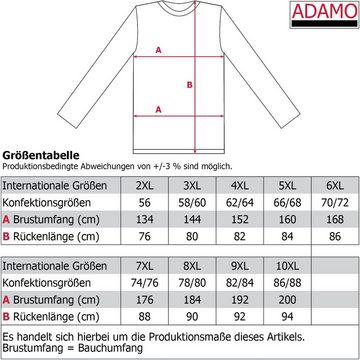 ADAMO Schlafanzug (1 tlg) Herren Pyjama in Übergrößen bis 10XL
