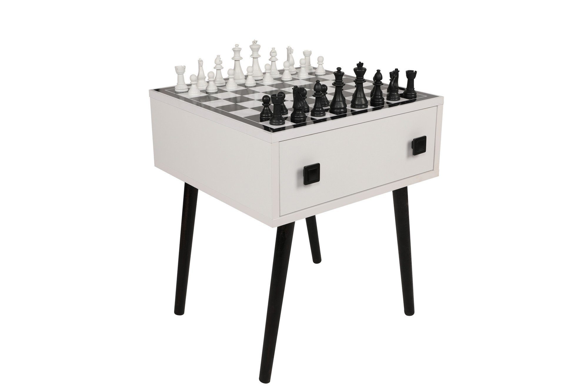 Couchtisch Weiß,Schwarz, cm Decor Skye 60x50x50 Chesso KLN,