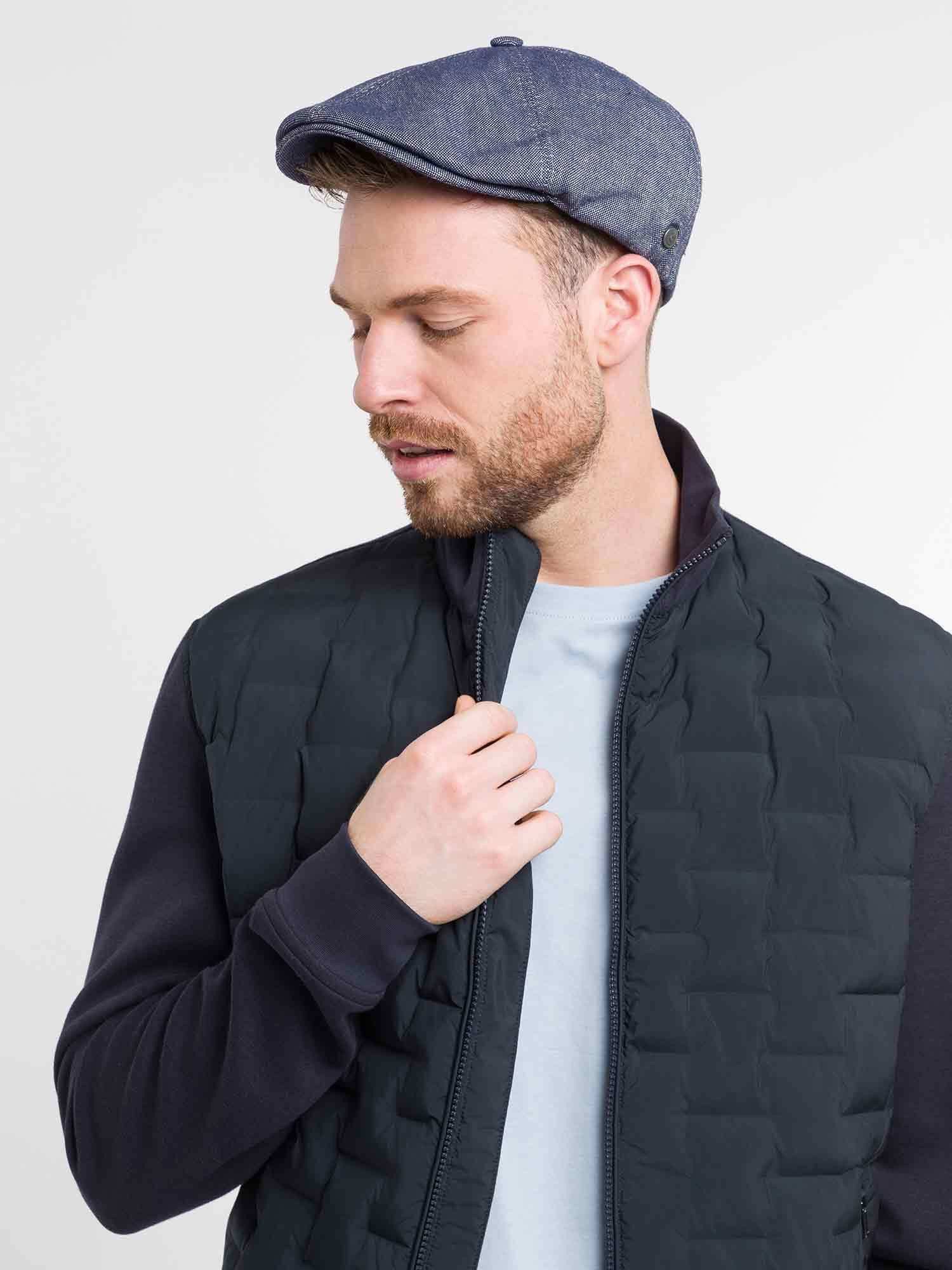 bugatti Flat Cap Leinen Kopfbedeckung