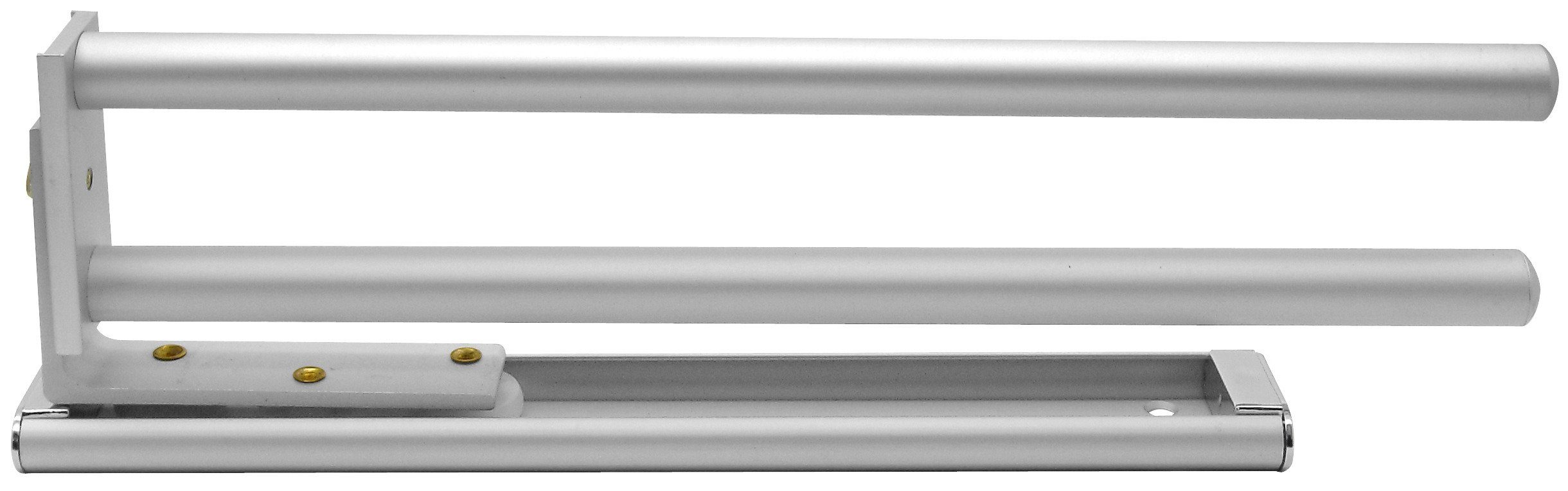 FACKELMANN Handtuchhalter Aluminium, Ausziehbar bis 46 cm, Schlichtes Design