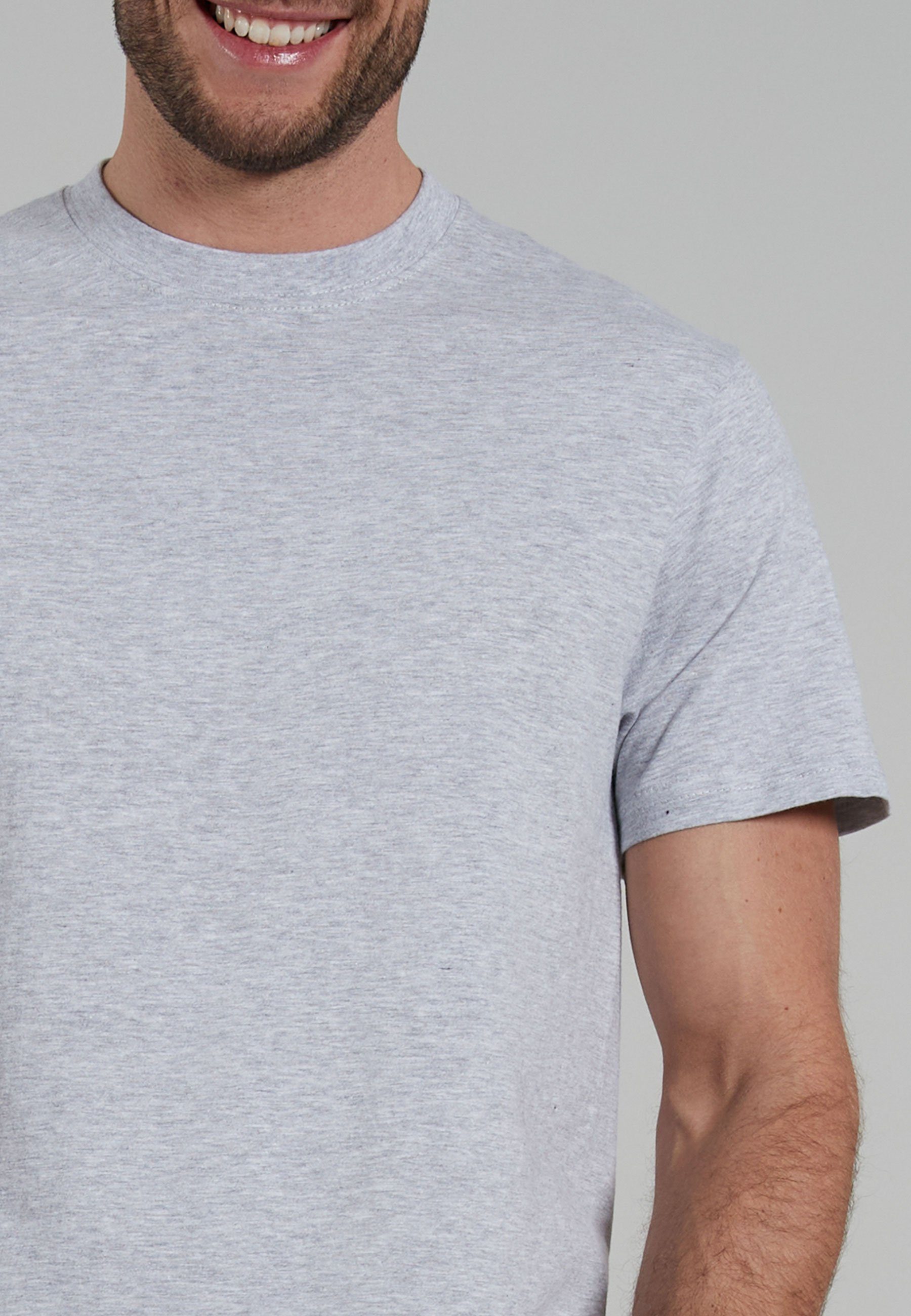 GÖTZBURG Unterziehshirt GÖTZBURG Herren 2er T-Shirt (2-St) grau Pack grau-mittel-melange uni