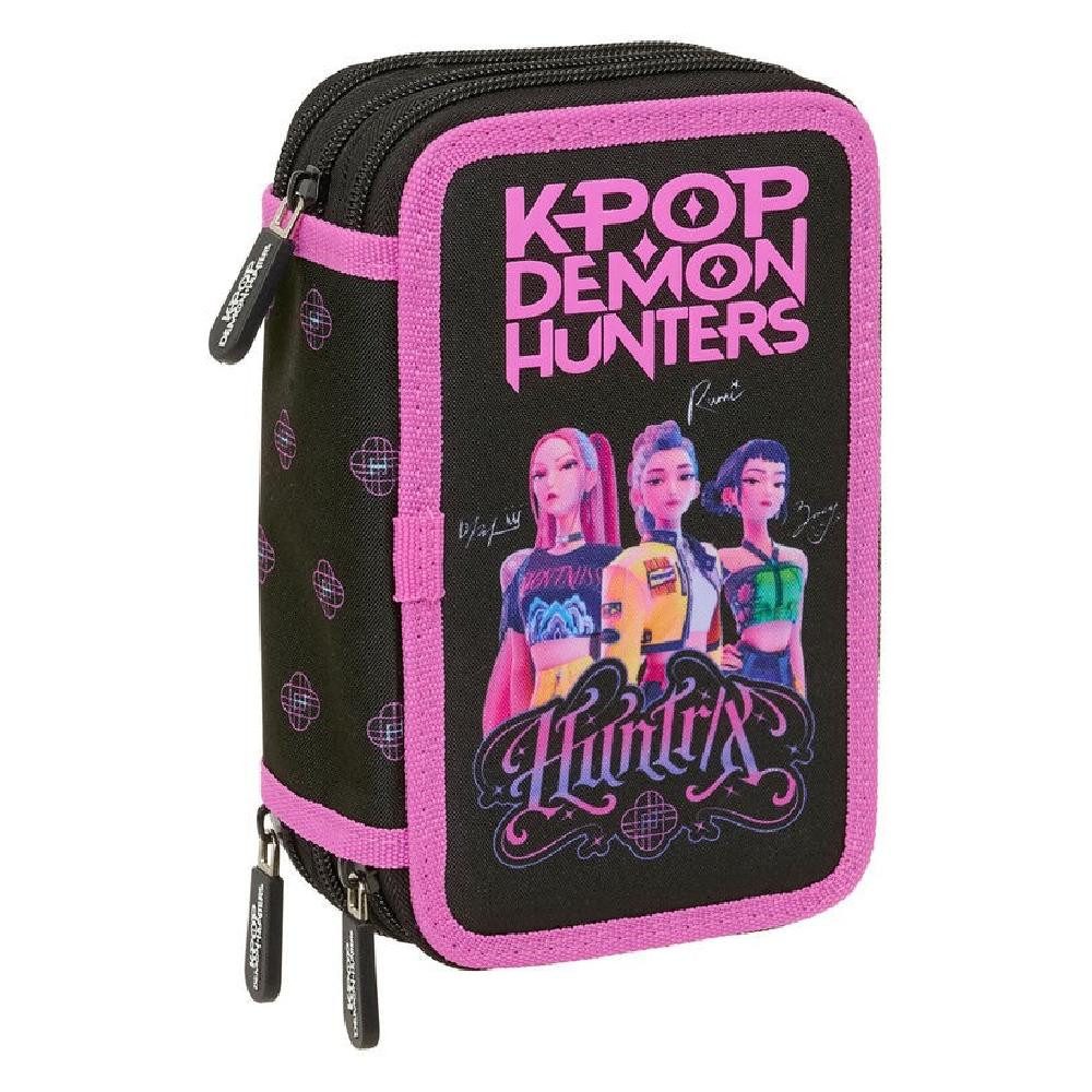 safta Federmäppchen Kpop Demon Hunters Negra triple Federmappe