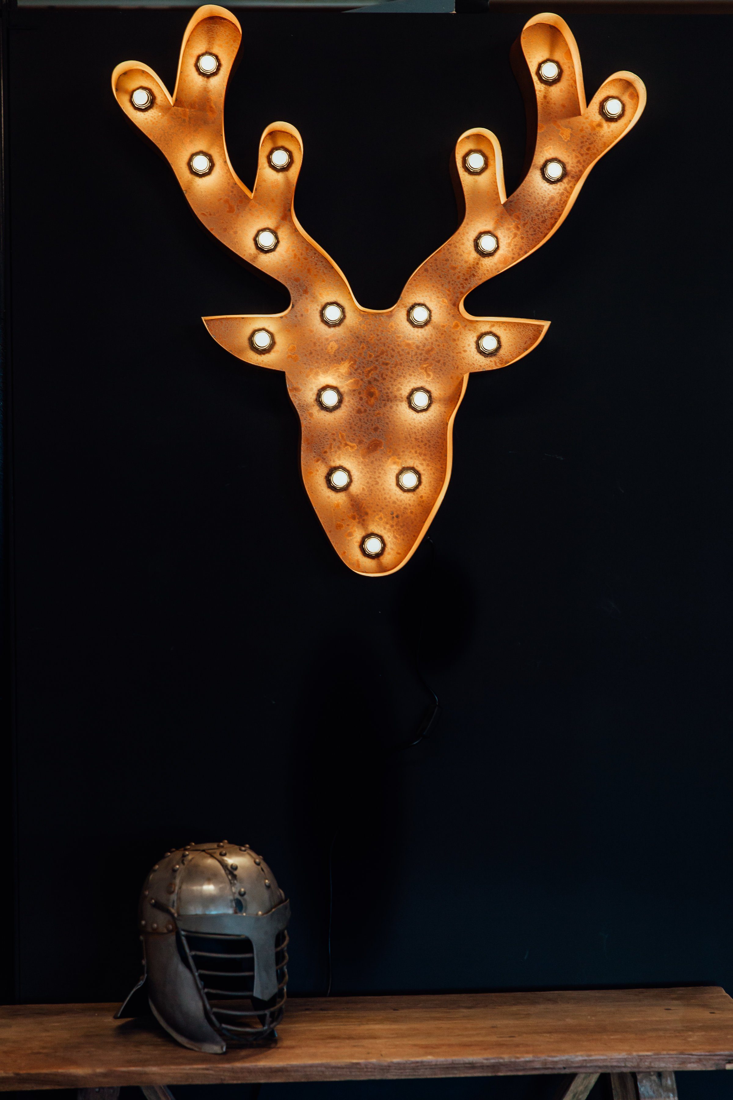 Deer, - Dekolicht Tischlampe MARQUEE LED Warmweiß, E14 Lichtquellen cm Wandlampe, (exkl) ohne LIGHTS 19 Leuchtmittel, 58x61 Deer