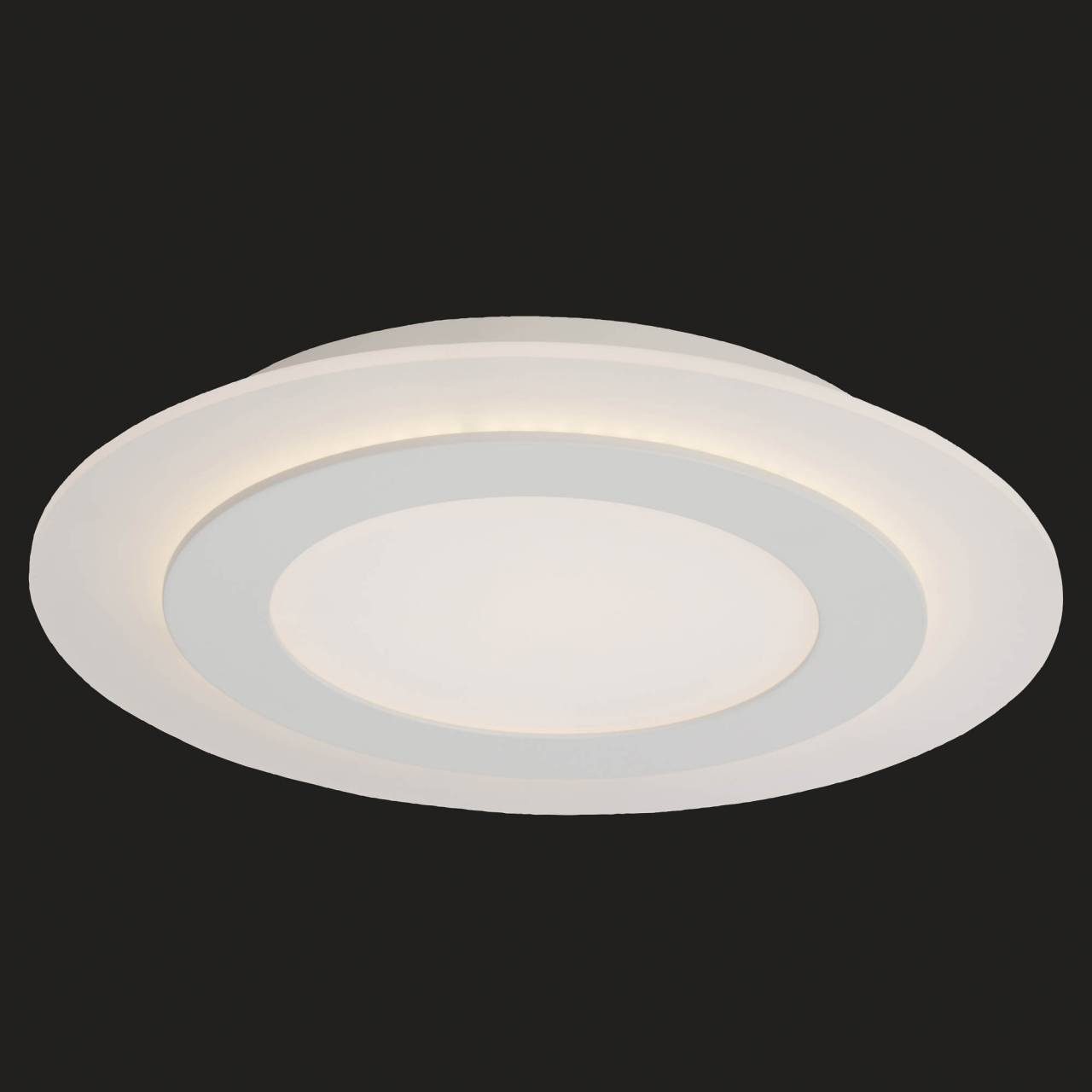 AEG LED warmweiß, Aluminium/Acryl, LED lm, 35 Deckenleuchte cm, Warmweiß, Ø weiß wechselbar, Karia, 2800 dimmbar
