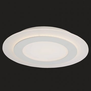 AEG LED Deckenleuchte Karia, LED wechselbar, Warmweiß, Ø 35 cm, 2800 lm, warmweiß, dimmbar, Aluminium/Acryl, weiß