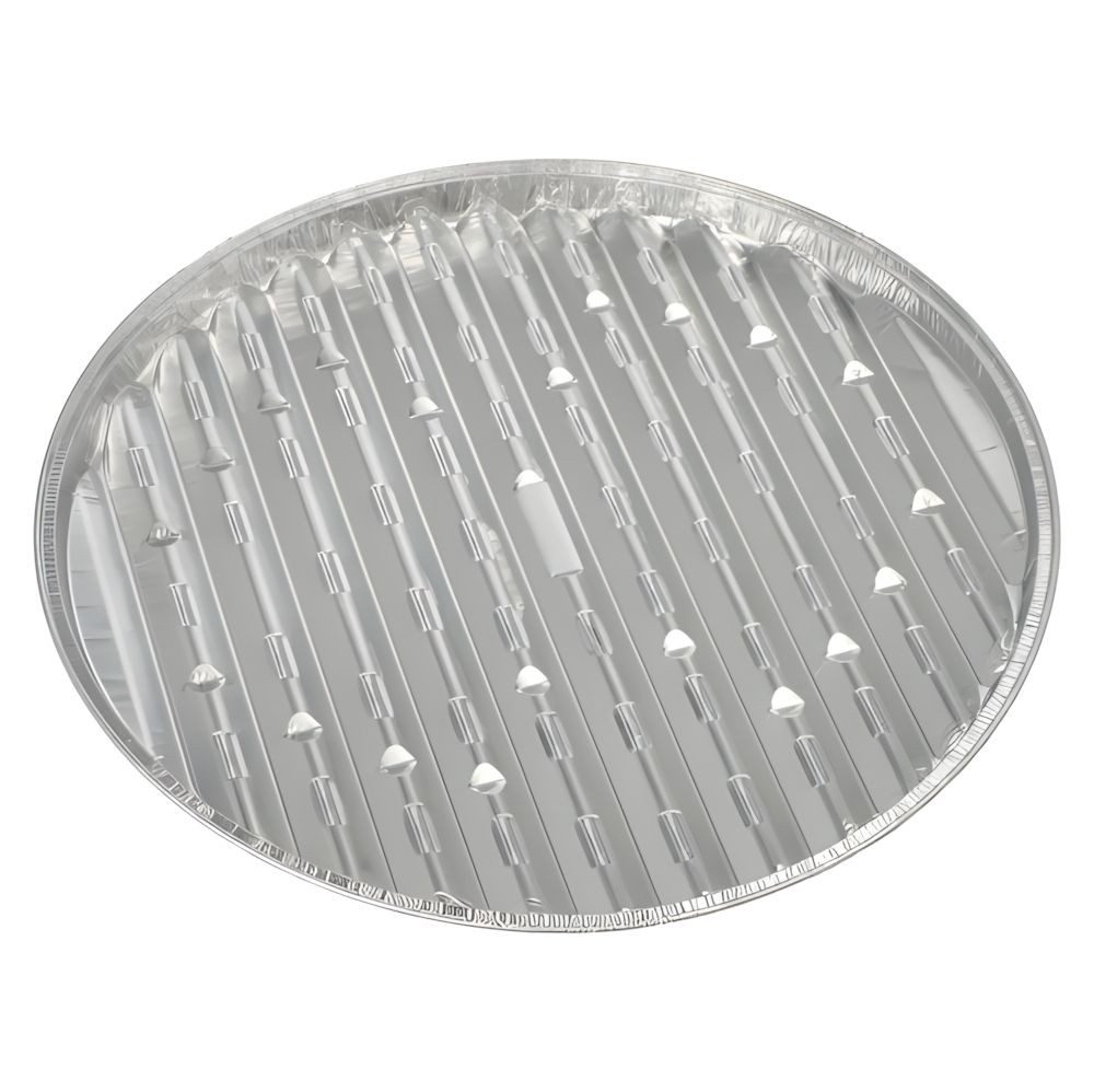 PAPSTAR Grillschale Grillschalen, Alu rund Ø 34 cm, 2 cm 95 Stk, Aluminium
