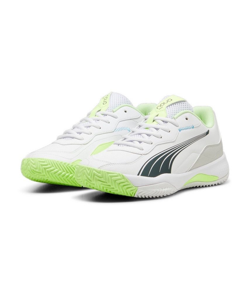 PUMA Nova Smash Allcourt weiss/lime Herren Tennisschuh