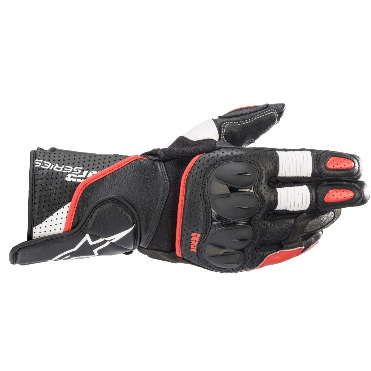 Alpinestars / weiß Handschuh V3 SP-2 rot schwarz / Alpinestars Motorradhandschuhe Black/Red/White