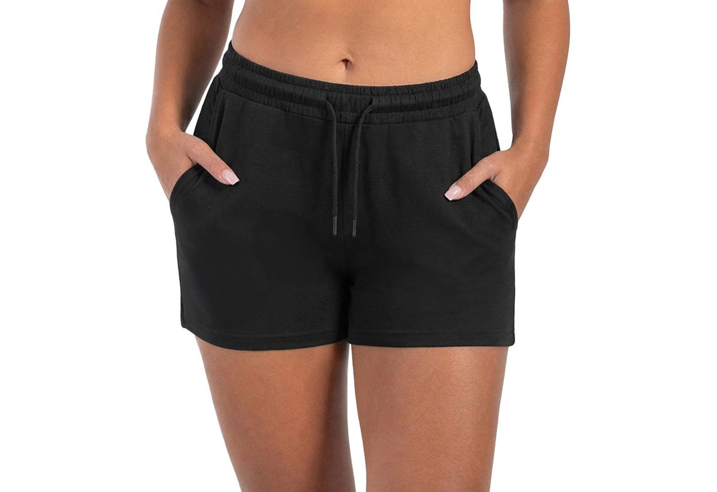 Smilodox Shorts Dalia Modal, Kurze Hose im Regular Fit, bequem & vielseitig Sporthose mit Kordelzug & Eingrifftaschen, Freizeit Sport Yoga Pilates
