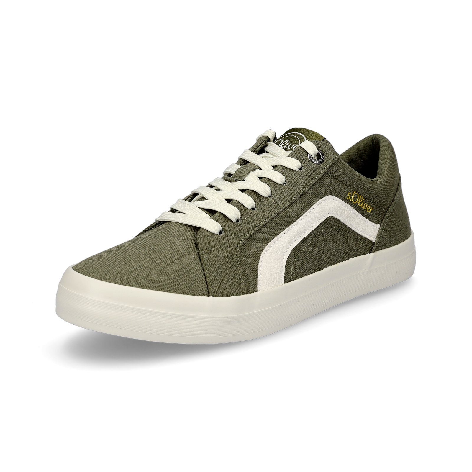 s.Oliver s.Oliver Foam Style, Sneaker Herren Soft und Fußbett jung Sneaker, für khaki casual grün alt, Freizeitschuh