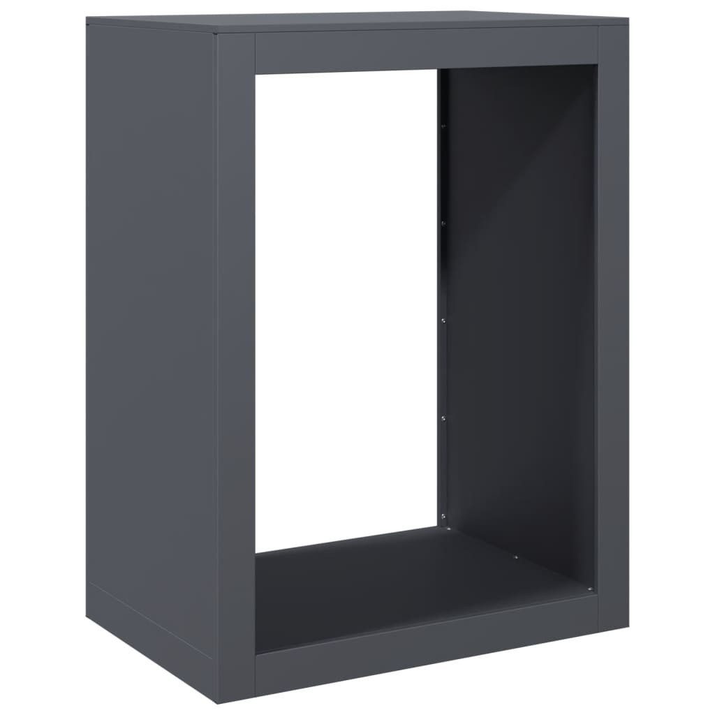 vidaXL Kaminholzregal Brennholzregal Anthrazit 60x40x80 cm günstig online kaufen