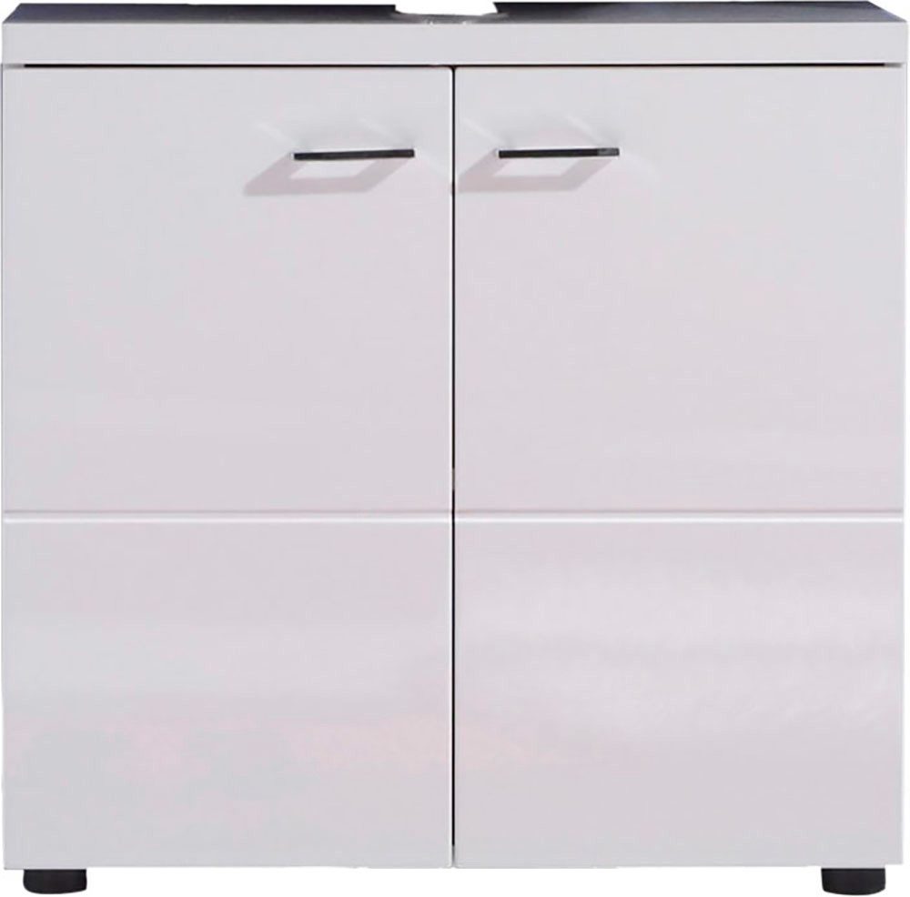 trendteam Waschbeckenunterschrank Nightlife Waschbeckenunterschrank mit 2 Türen - (B/T/H) 65/35/63 cm