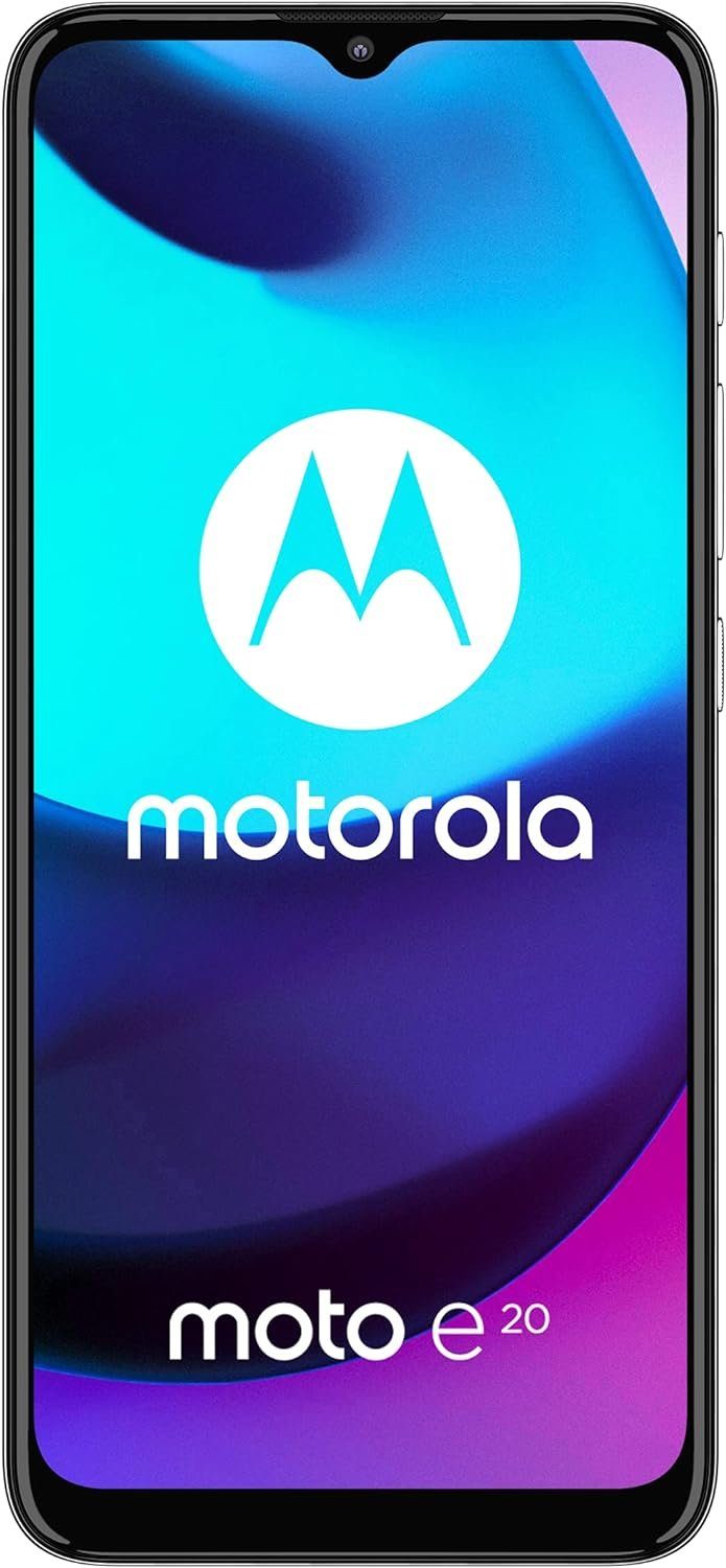 Motorola Moto E20 Smartphone (16,51 cm/6.5 Zoll, 32 GB Speicherplatz, 13 MP Kamera, Googles Sprachassistent)