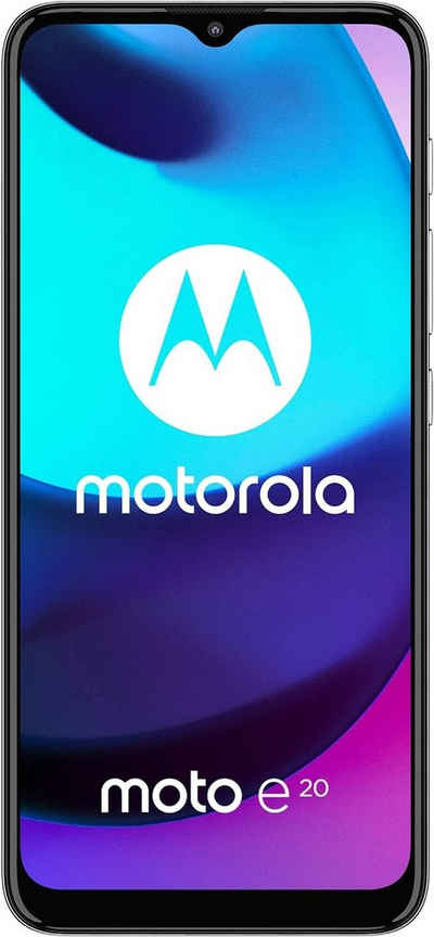 Motorola Moto E20 Smartphone (16,51 cm/6.5 Zoll, 32 GB Speicherplatz, 13 MP Kamera, Googles Sprachassistent)