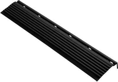 florco® Klickfliesen-Abschlussleiste »Seitenteil,schwarz,für 40x40 cm Klickfliesen«, 4 St., Zubehör 4 Stück/Pack (40x6,2cm)