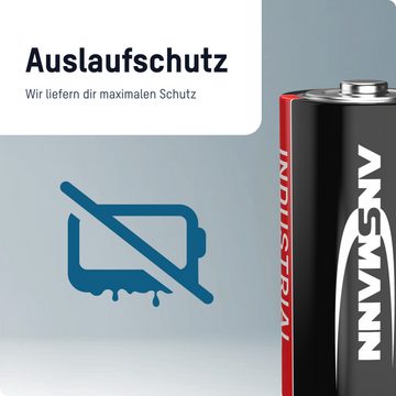 ANSMANN AG 10x Industrial Batterie Baby C 1,5V - LR14 Alkaline (10 Stück) Batterie