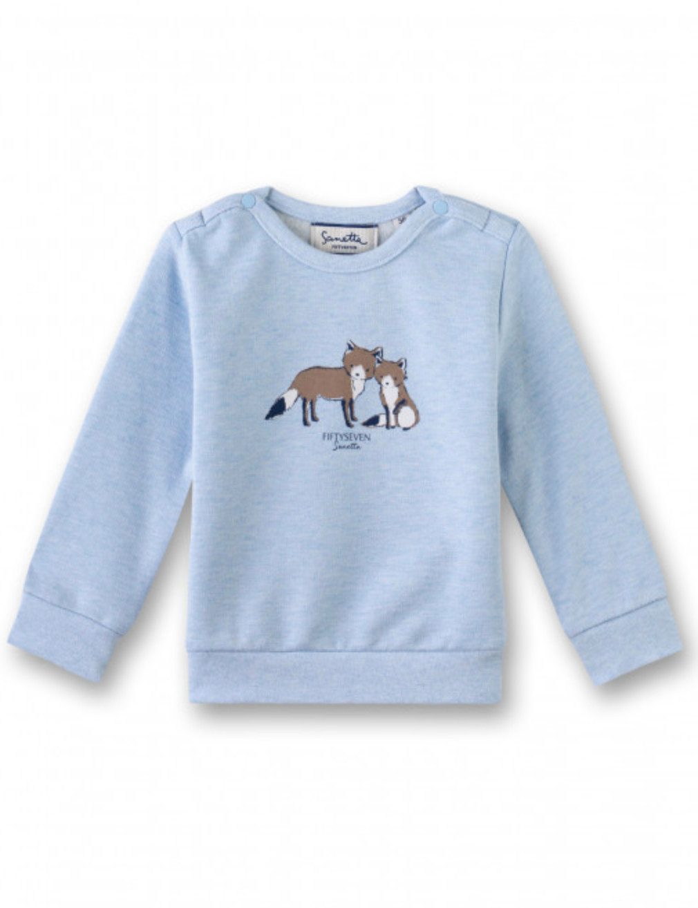 Sanetta Sweater Baby Sweatshirt mit Tiermotiv aus Bio-Baumwolle
