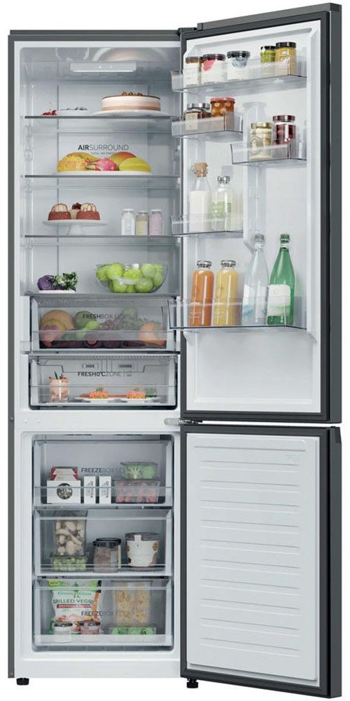 Haier Kühl-/Gefrierkombination Combi 2D 60 HDPR3620ANPD, 205 cm hoch, 59,5 cm breit, FreshZone (0 °C), Total No Frost