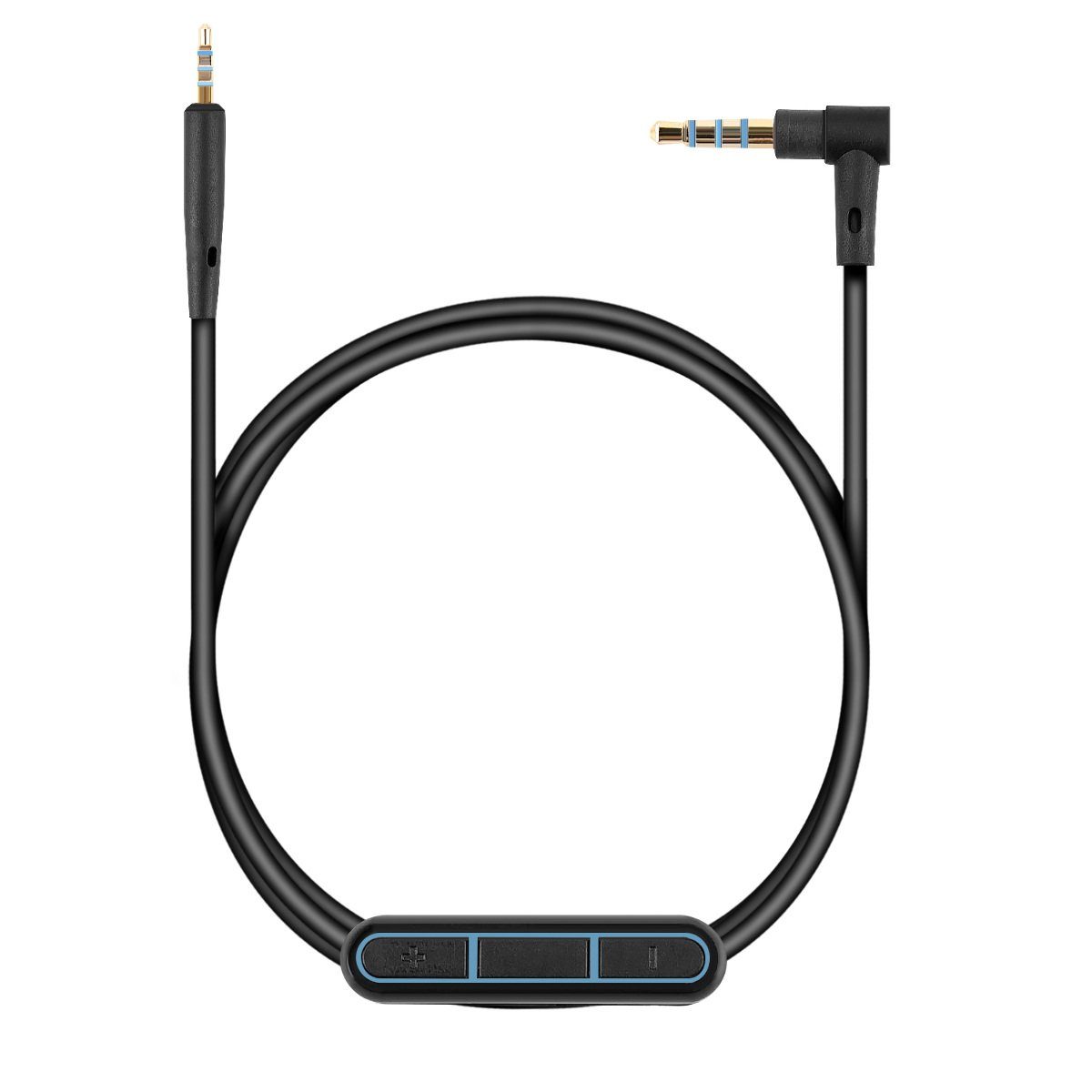 kwmobile Kopfhörerkabel für Bose QuietComfort 35 / 35II / 25 / QC25 / QC35 II / Audio-Kabel, (19.80 cm), Ersatz Kabel 150 cm Mikrofon Lautstärkeregler - 3.5mm Klinke