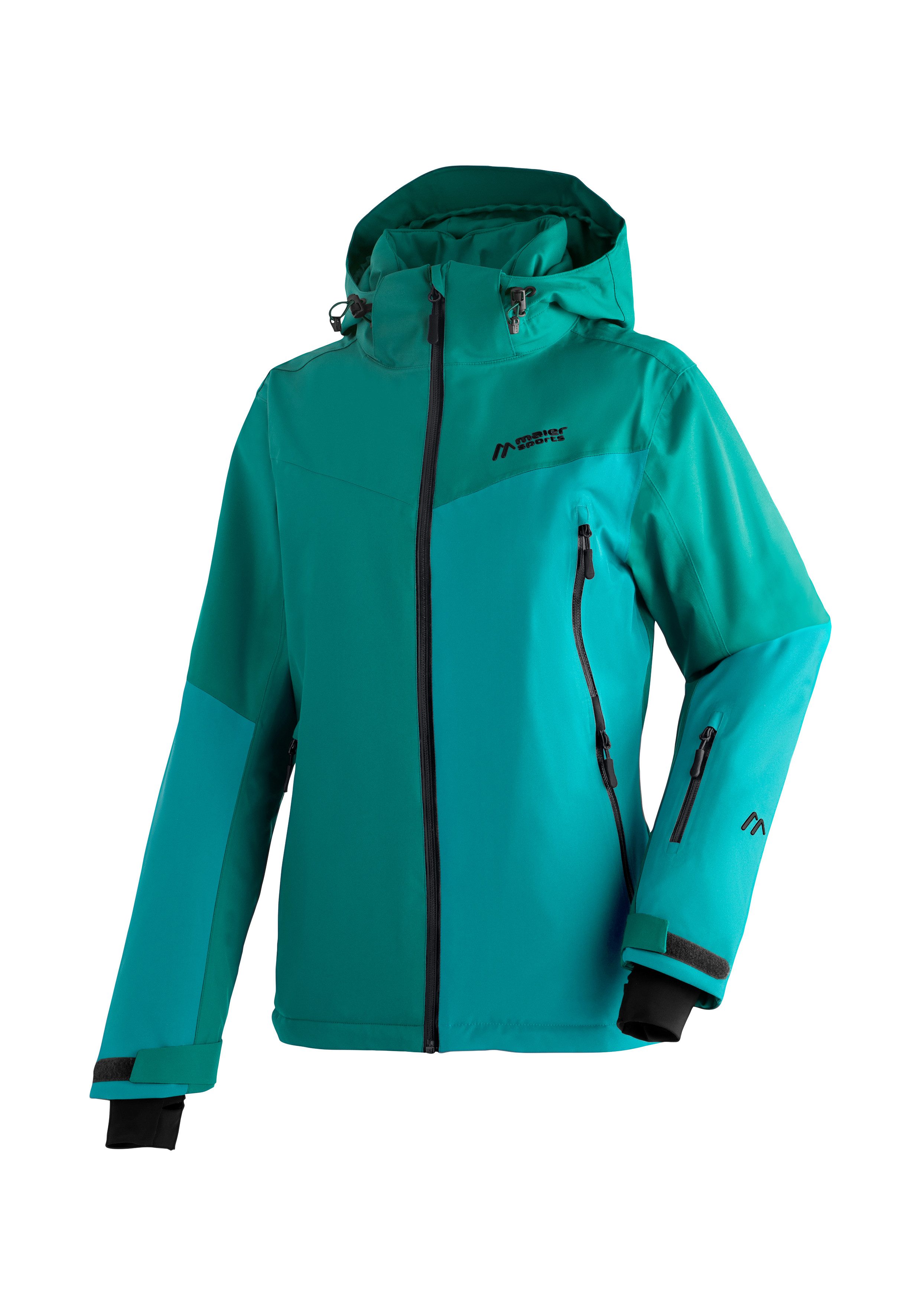 Maier Sports Skijacke Nuria atmungsaktive Damen Ski-Jacke, wasserdichte und winddichte Winterjacke schilfgrün