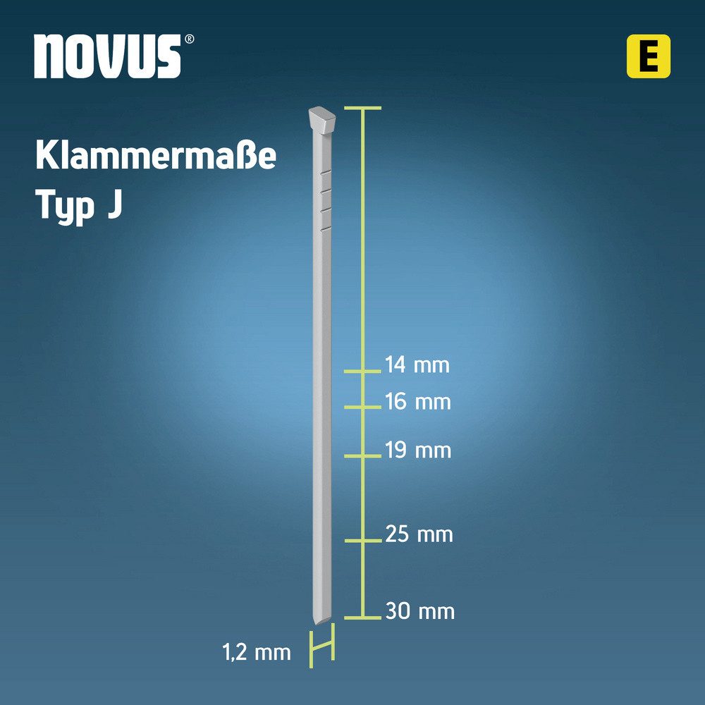 NOVUS Handtacker Novus Tools 044-0088 Tackernägel Typ J Produktabmessung, Länge 14 mm 1
